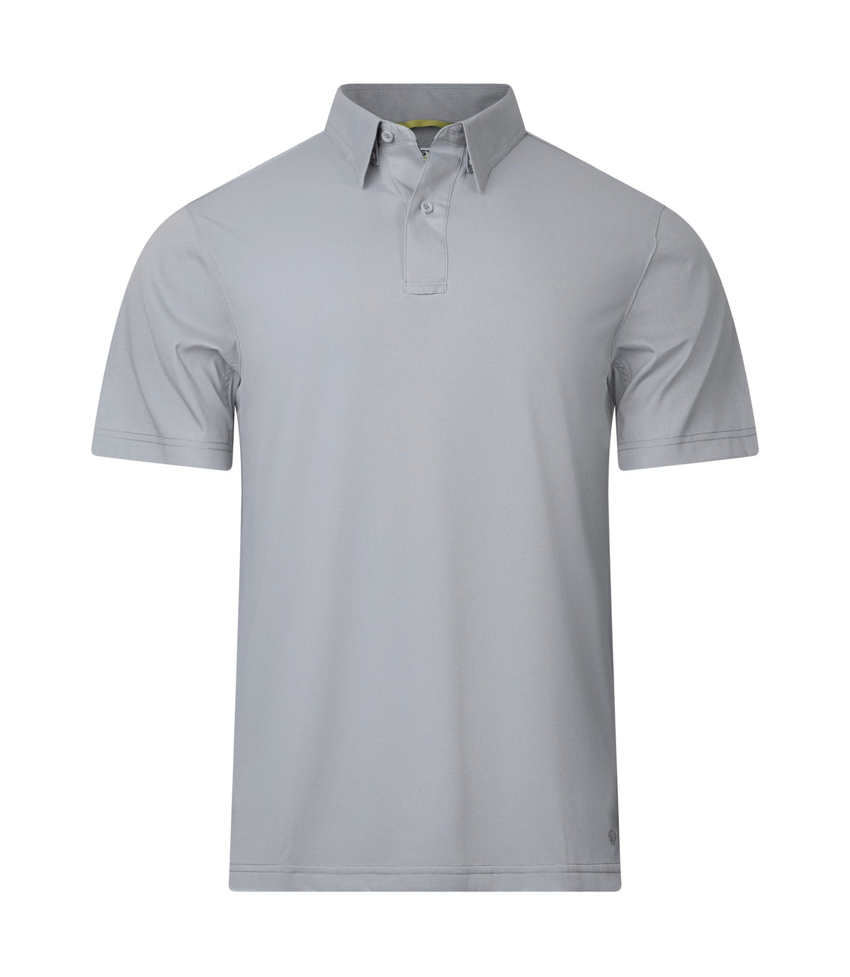 Front view of Men's V2 Pro Performance Short Sleeve Shirt |color_nickel grey
