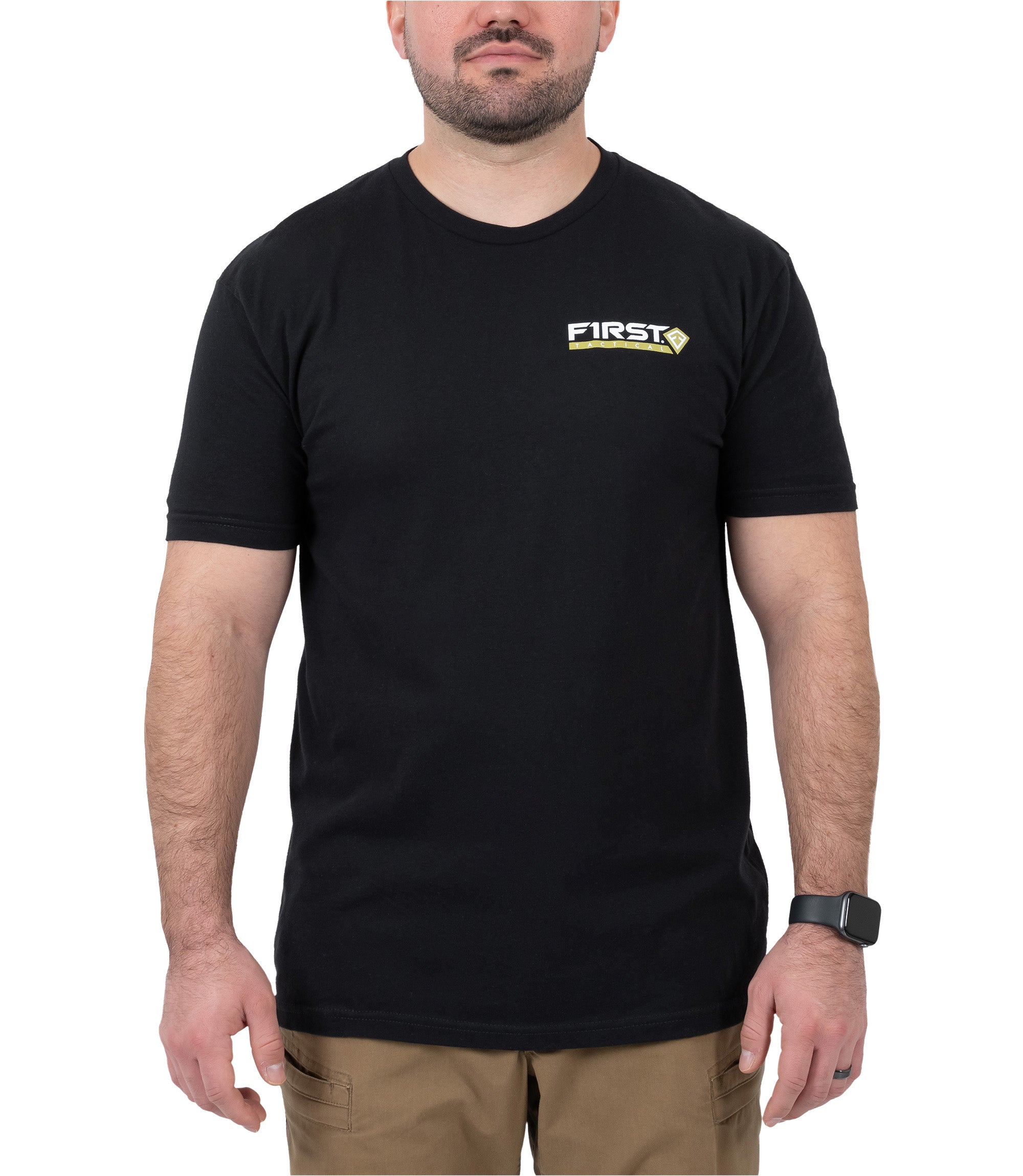 Front view of Better Prepared to Respond T-shirt in color Black |color_black