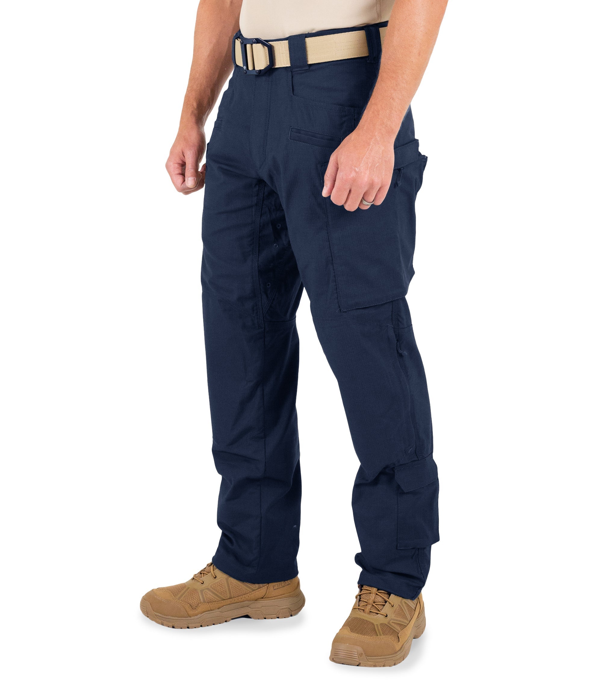 Side of Men's Defender Pants in Midnight Navy |color_midnight navy