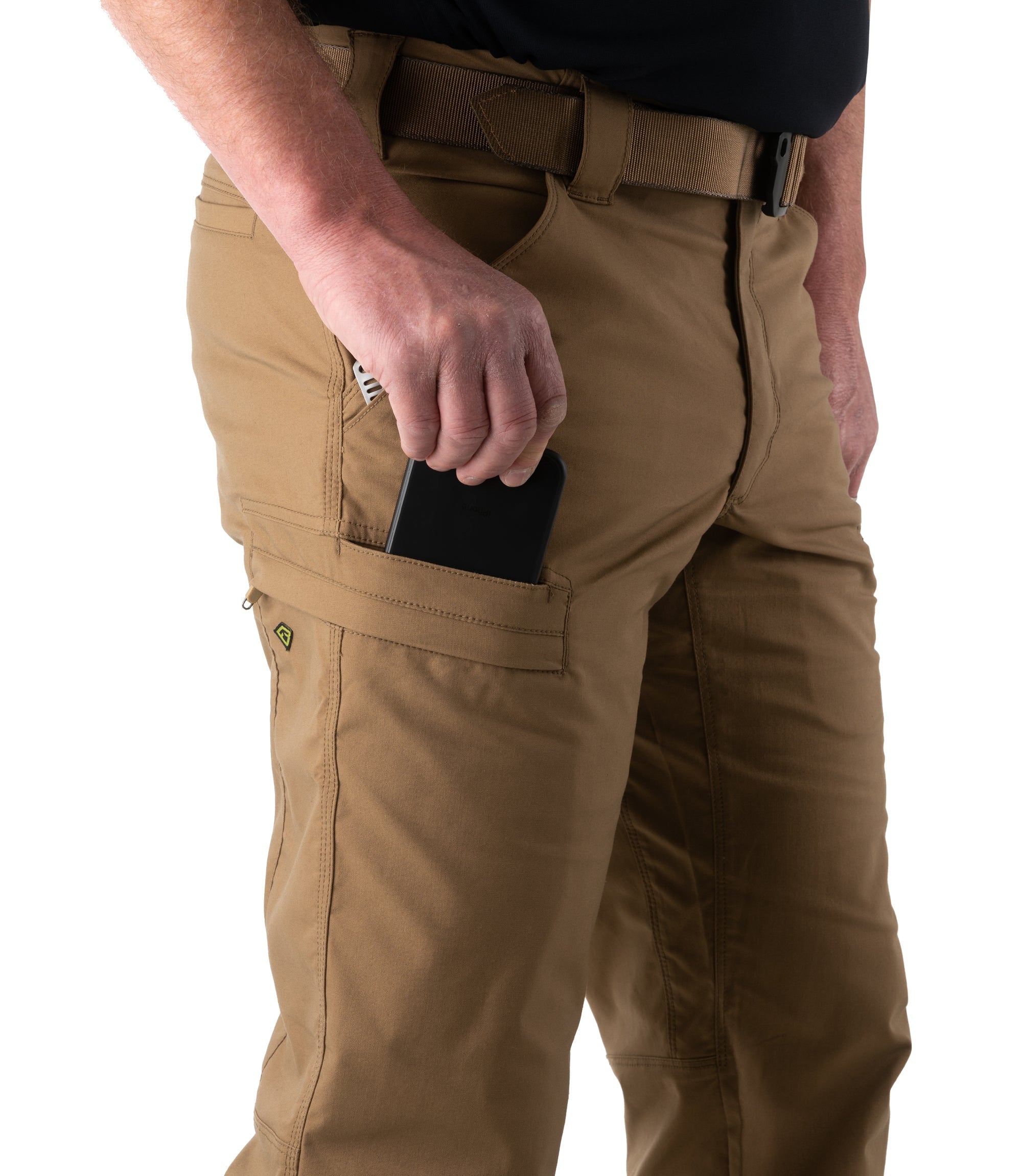 Phone Pocket for Men's A2 Pant in Coyote Brown |color_coyote brown
