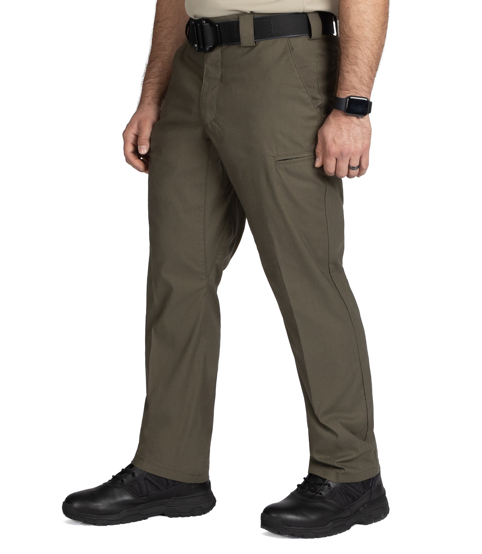 Side of Men's V2 PRO DUTY 6 Pocket Pant in Ranger Green |color_ranger green