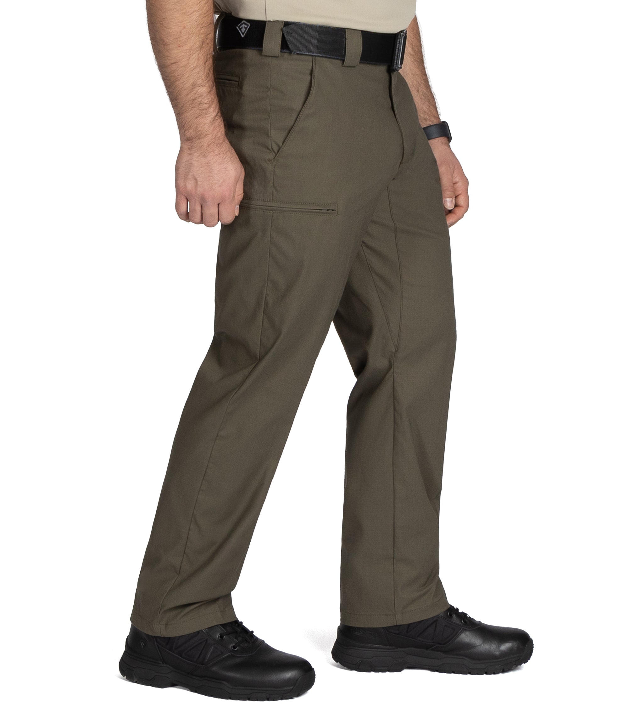 Side of Men's V2 PRO DUTY 6 Pocket Pant in Ranger Green |color_ranger green
