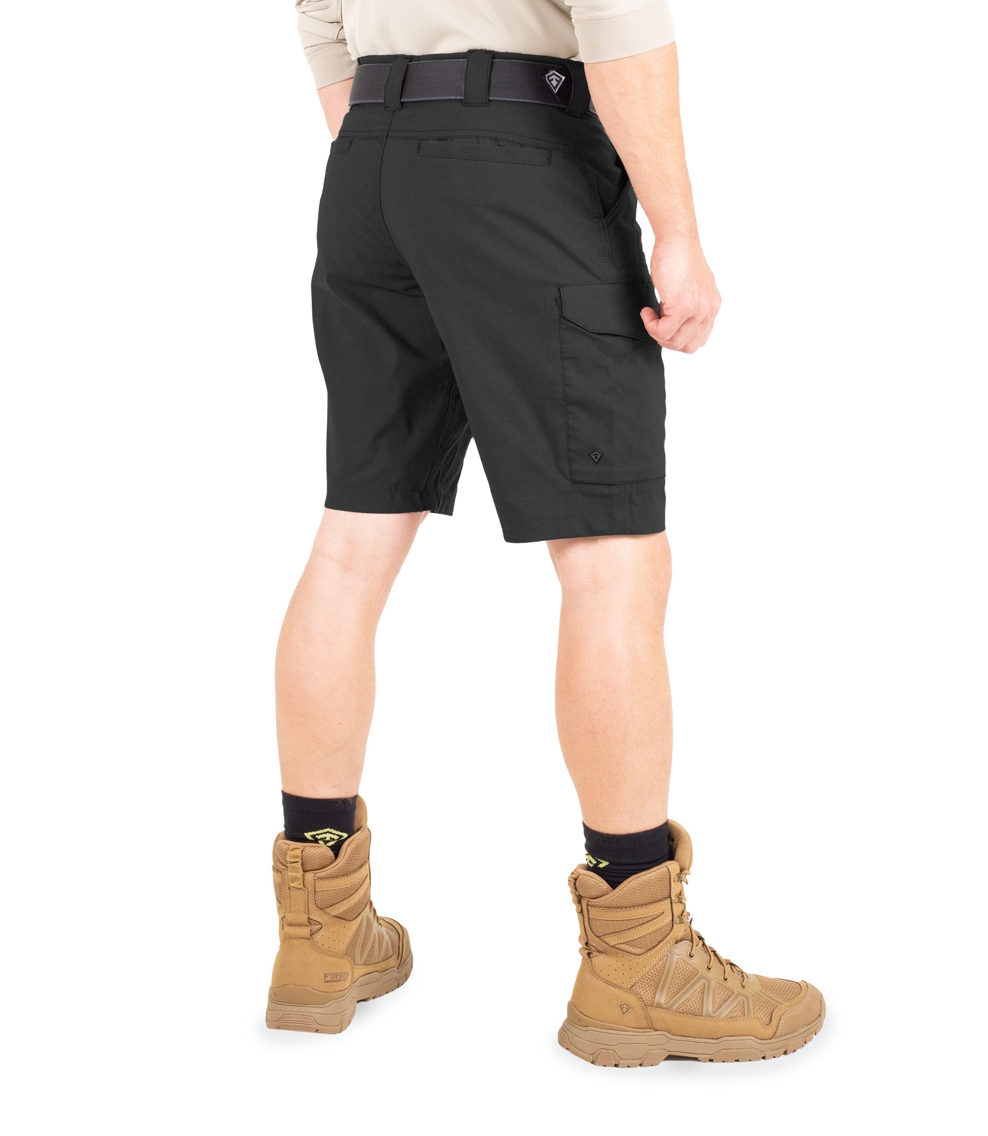 Side of Men's V2 Tactical Short in Black |color_black