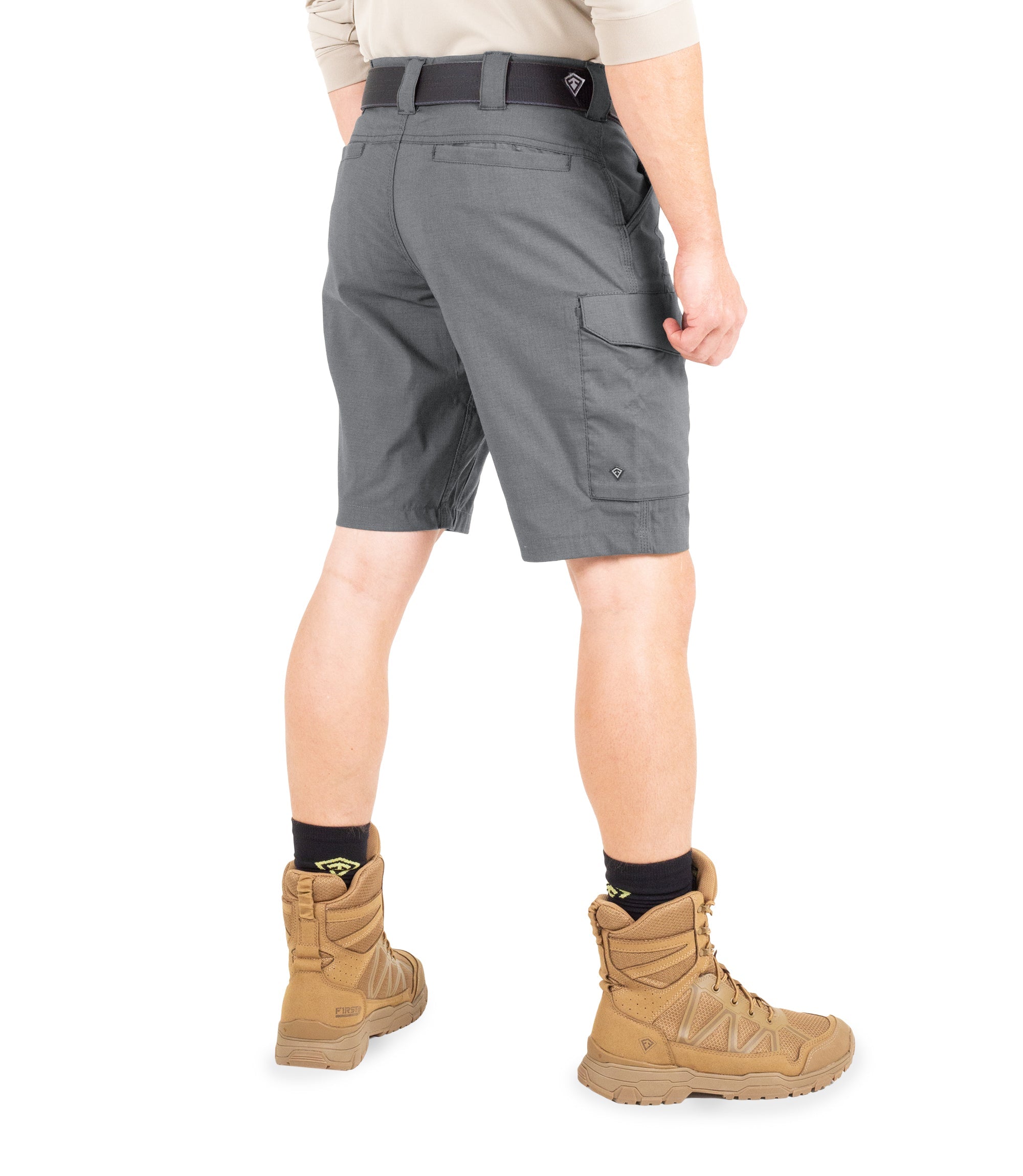Side of Men's V2 Tactical Short in Wolf Grey|color_wolf grey