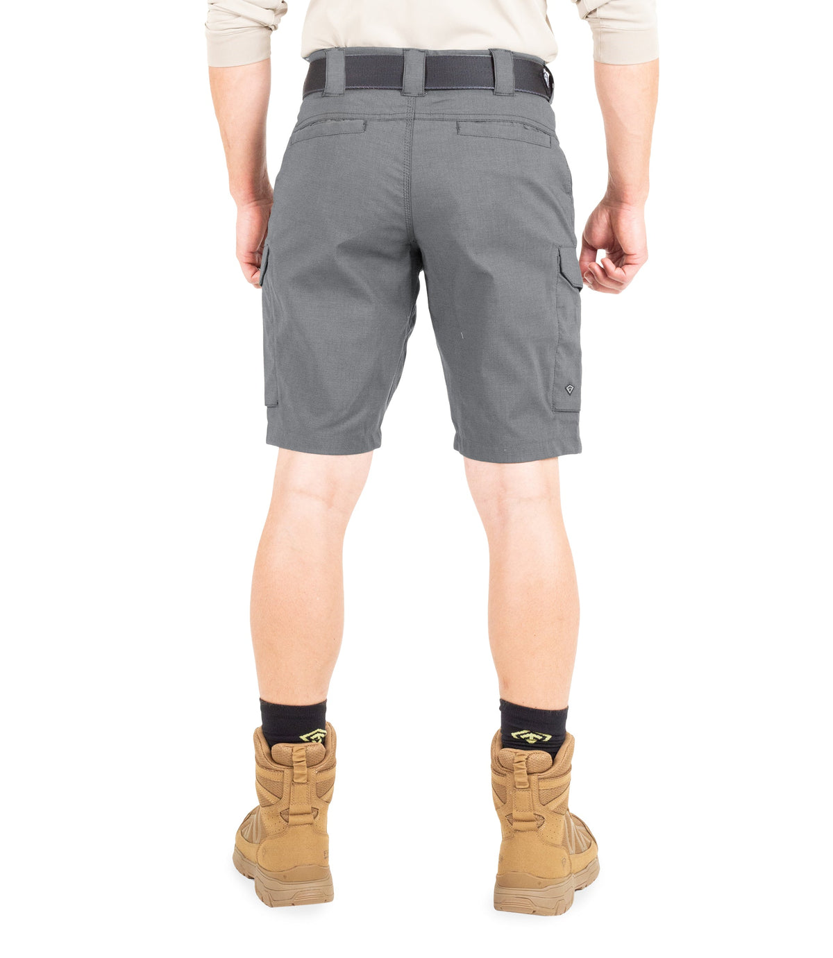 Back of Men's V2 Tactical Short in Wolf Grey|color_wolf grey
