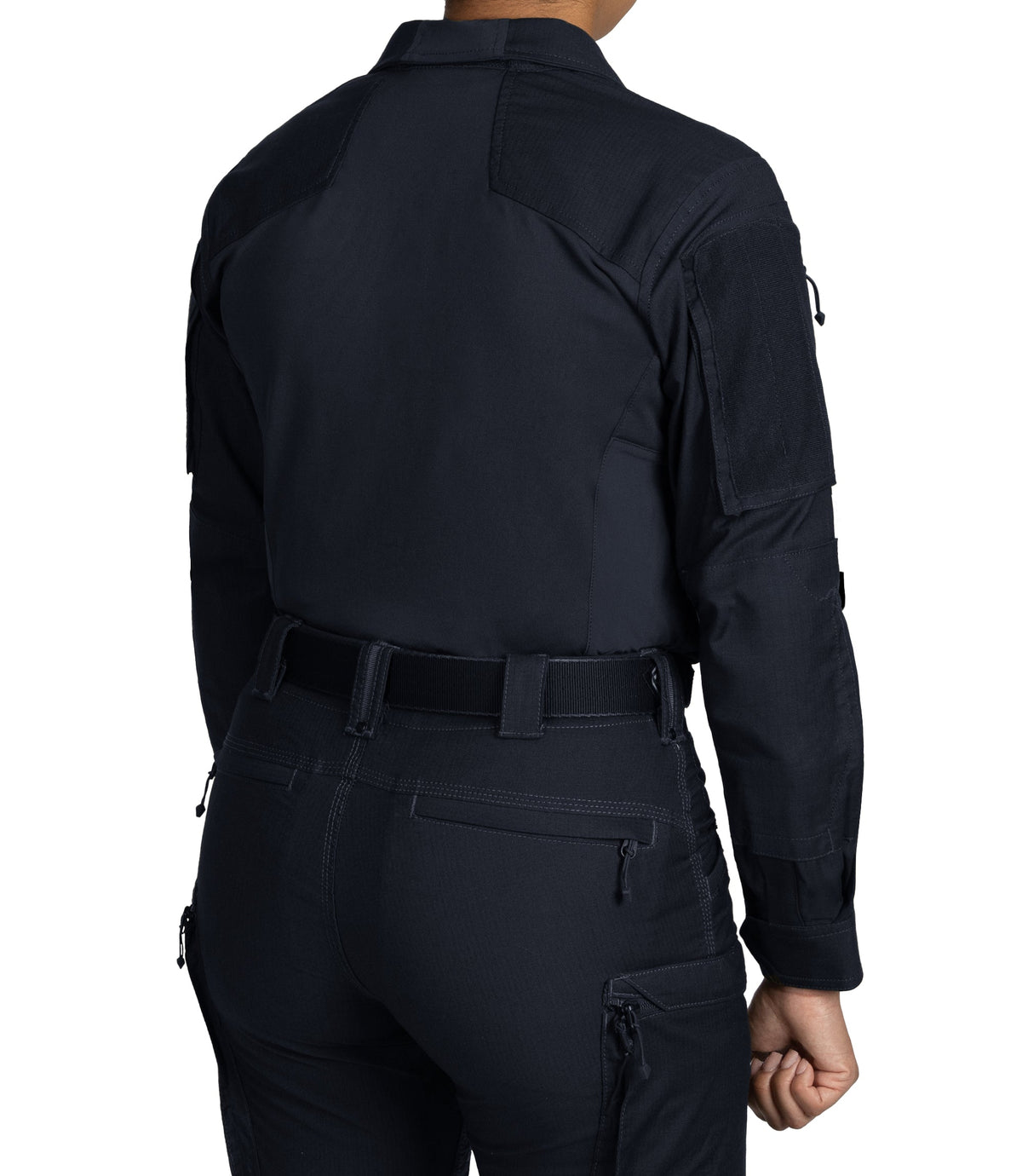Side of Women's Defender Shirt in Midnight Navy |color_midnight navy