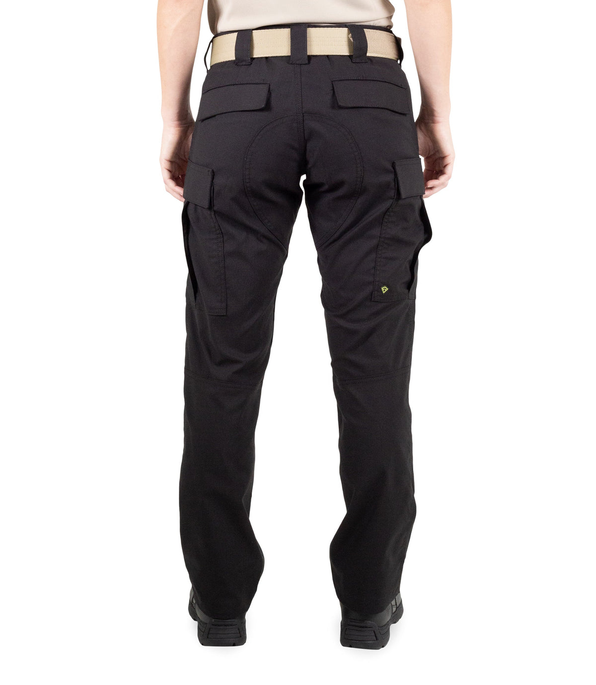 Back of Women's V2 BDU Pant in Black |color_black