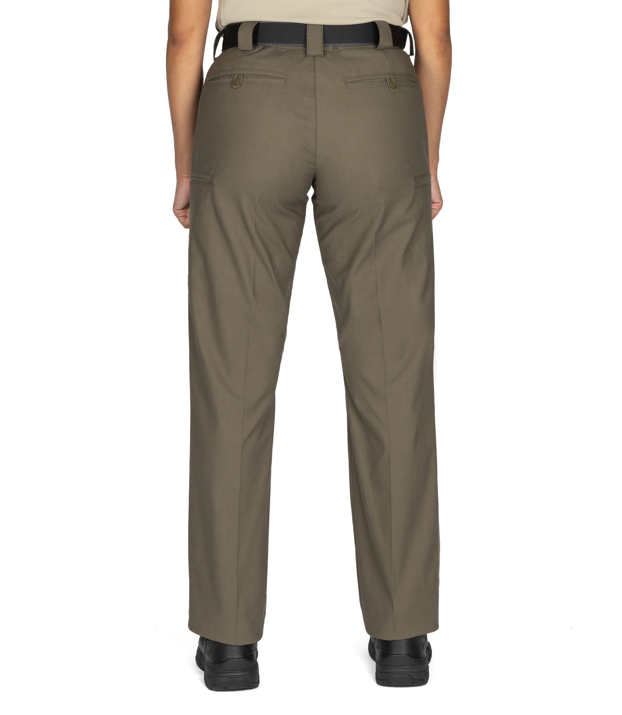 Back of Women's V2 PRO DUTY 6 Pocket Pant in Ranger Green |color_ranger green