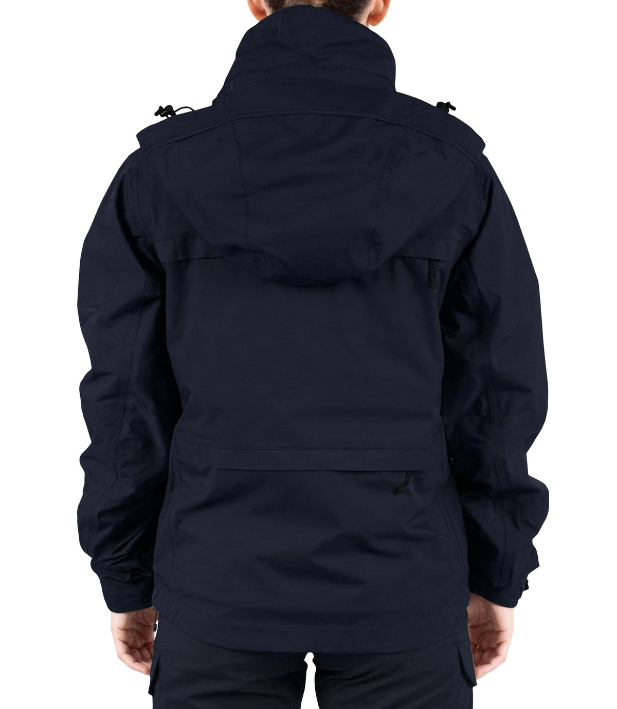 Back of Womens Tactix 3-In-1 System Jacket in Midnight Navy|color_midnight navy