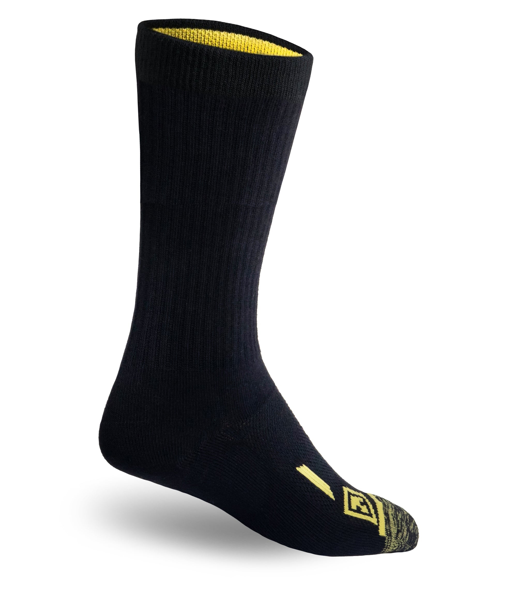 Back of 9 Duty Sock 3-Pack in black|color_black