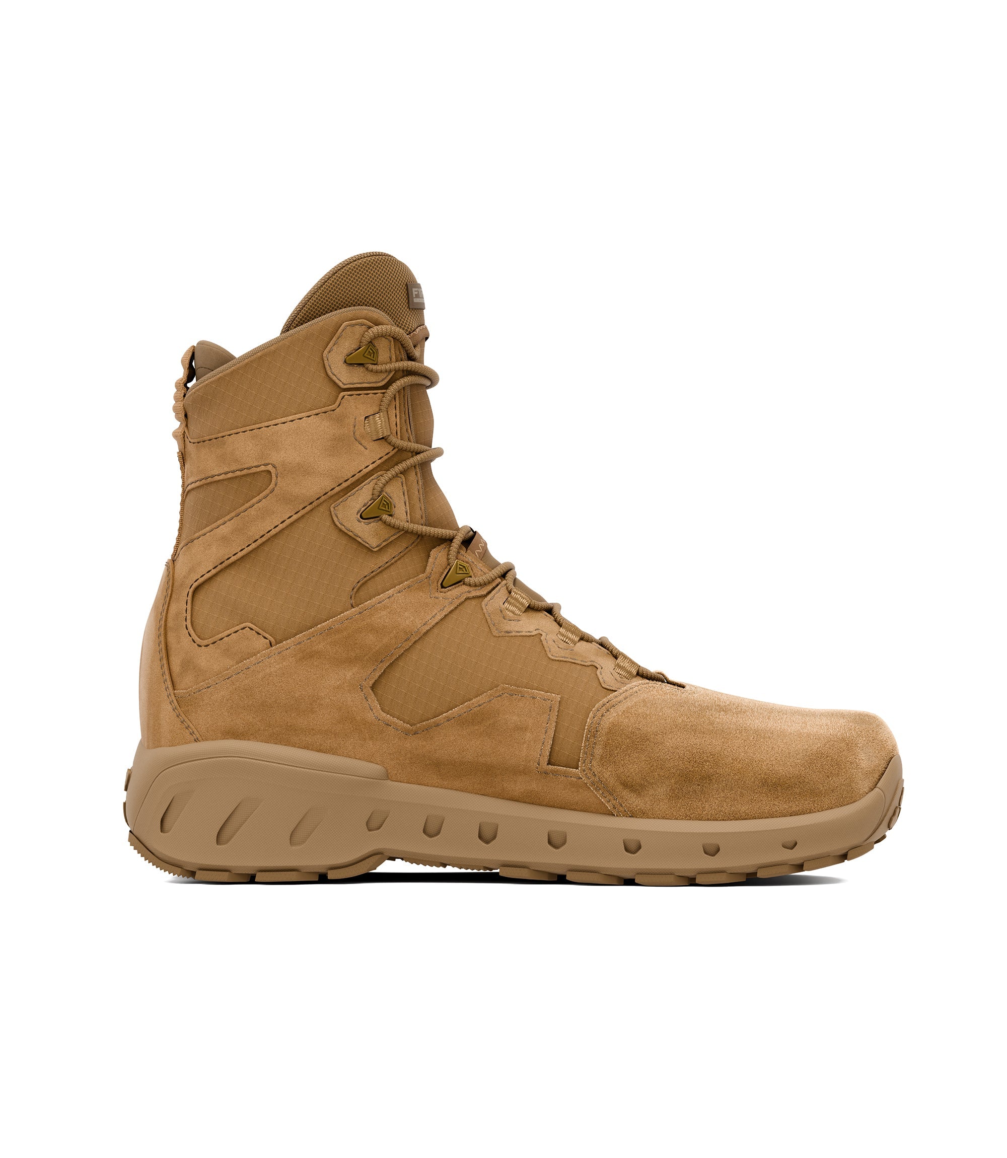 Left side view of boot in color coyote|color_coyote