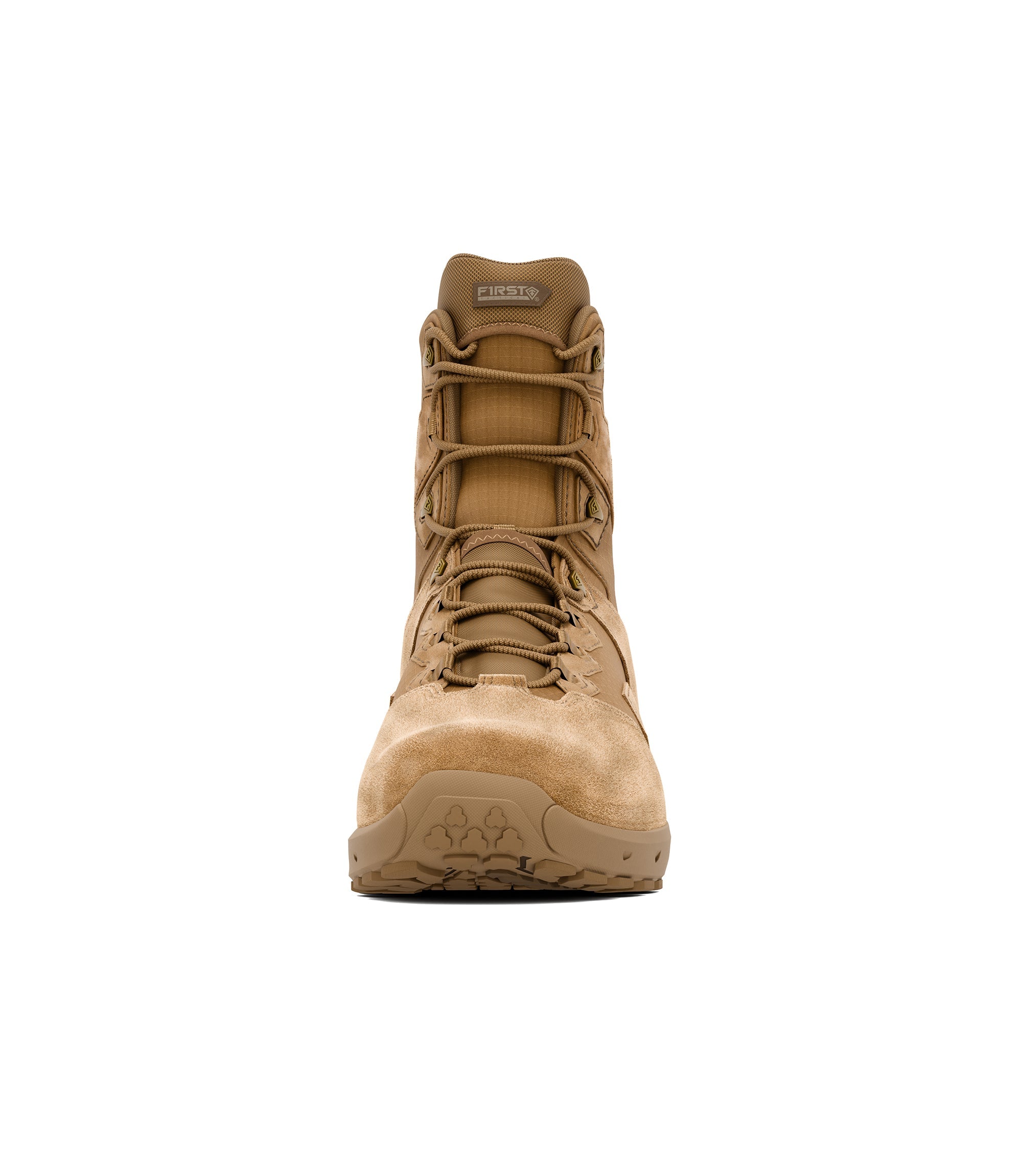 Front view of boot in color coyote|color_coyote