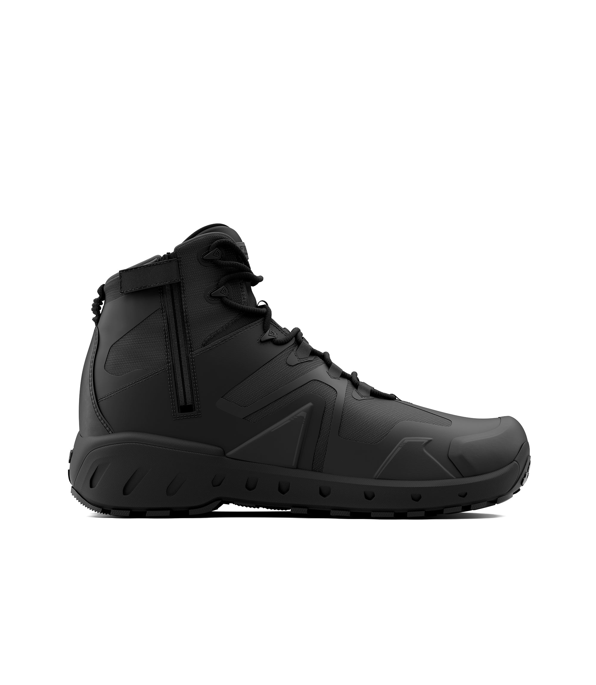 Side view photo of Men's 5" AERO-TAC H?O Side-Zip Mid in black|color_black