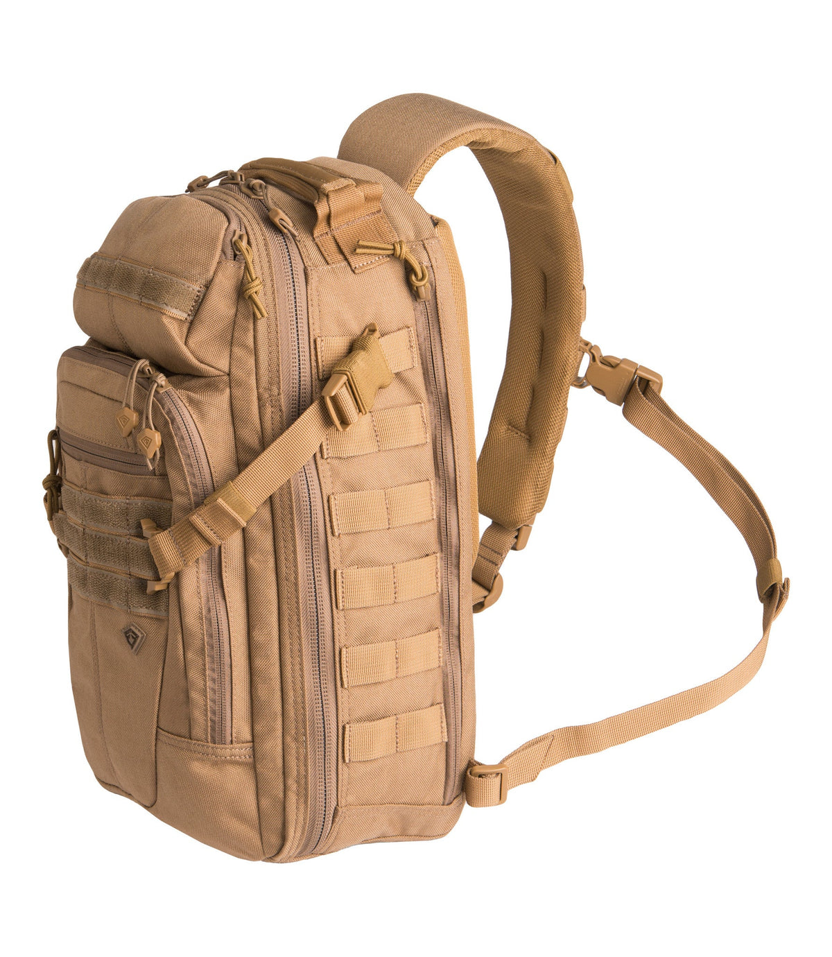 Front of Crosshatch Sling Pack 19L in Coyote |color_coyote
