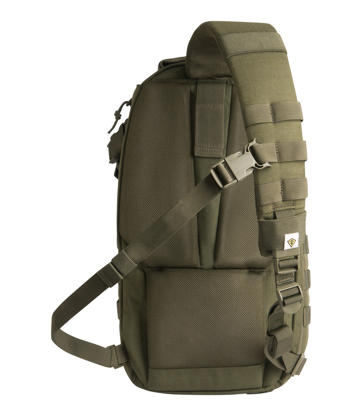 Back of Crosshatch Sling Pack 19L in OD Green |color_od green