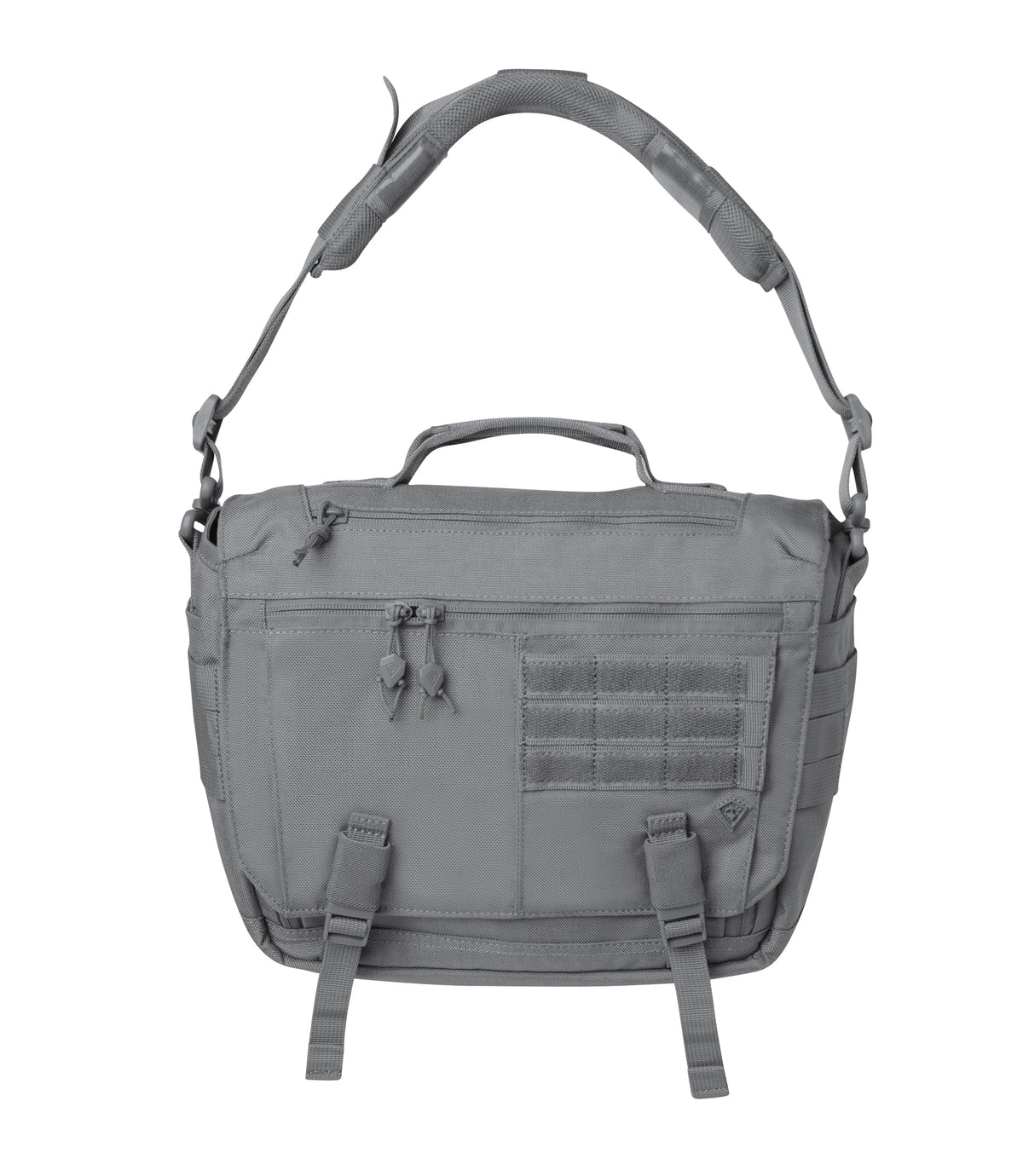 Front of Summit Side Satchel 8L in Wolf Grey |color_wolf grey