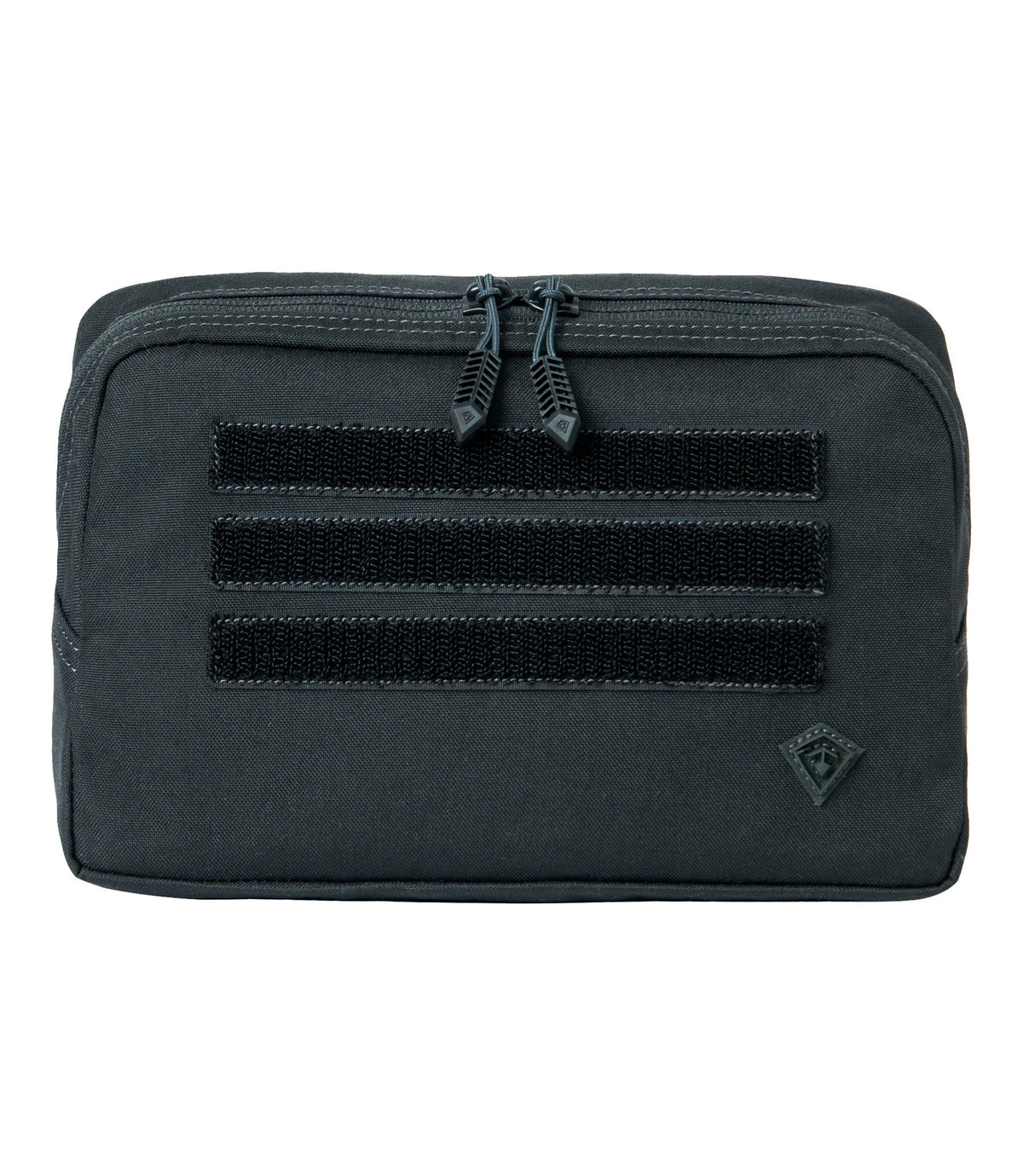 Front of Tactix Series 9x6 Utility Pouch in Black |color_black