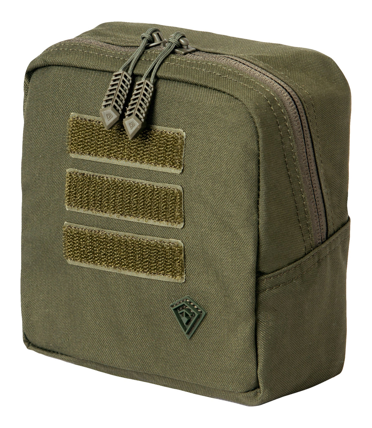 Front of Tactix Series 6x6 Utility Pouch in OD Green |color_od green