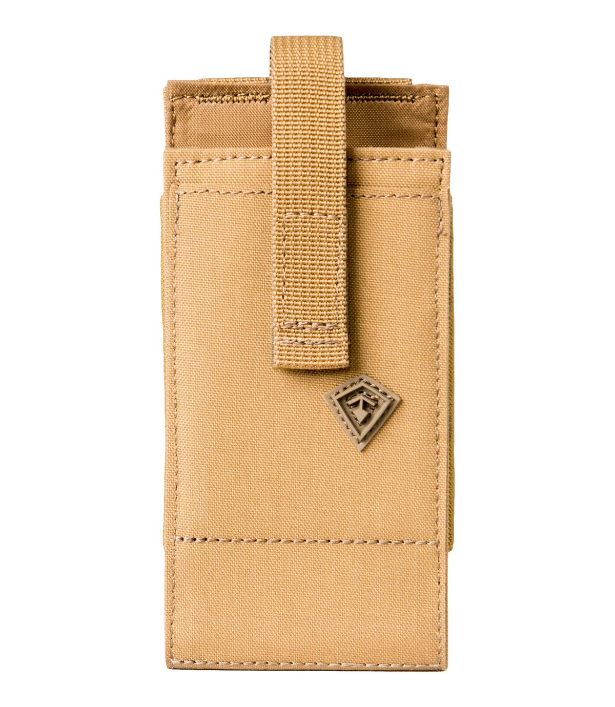 Front of Tactix Series Media Pouch - Large in Coyote |color_coyote