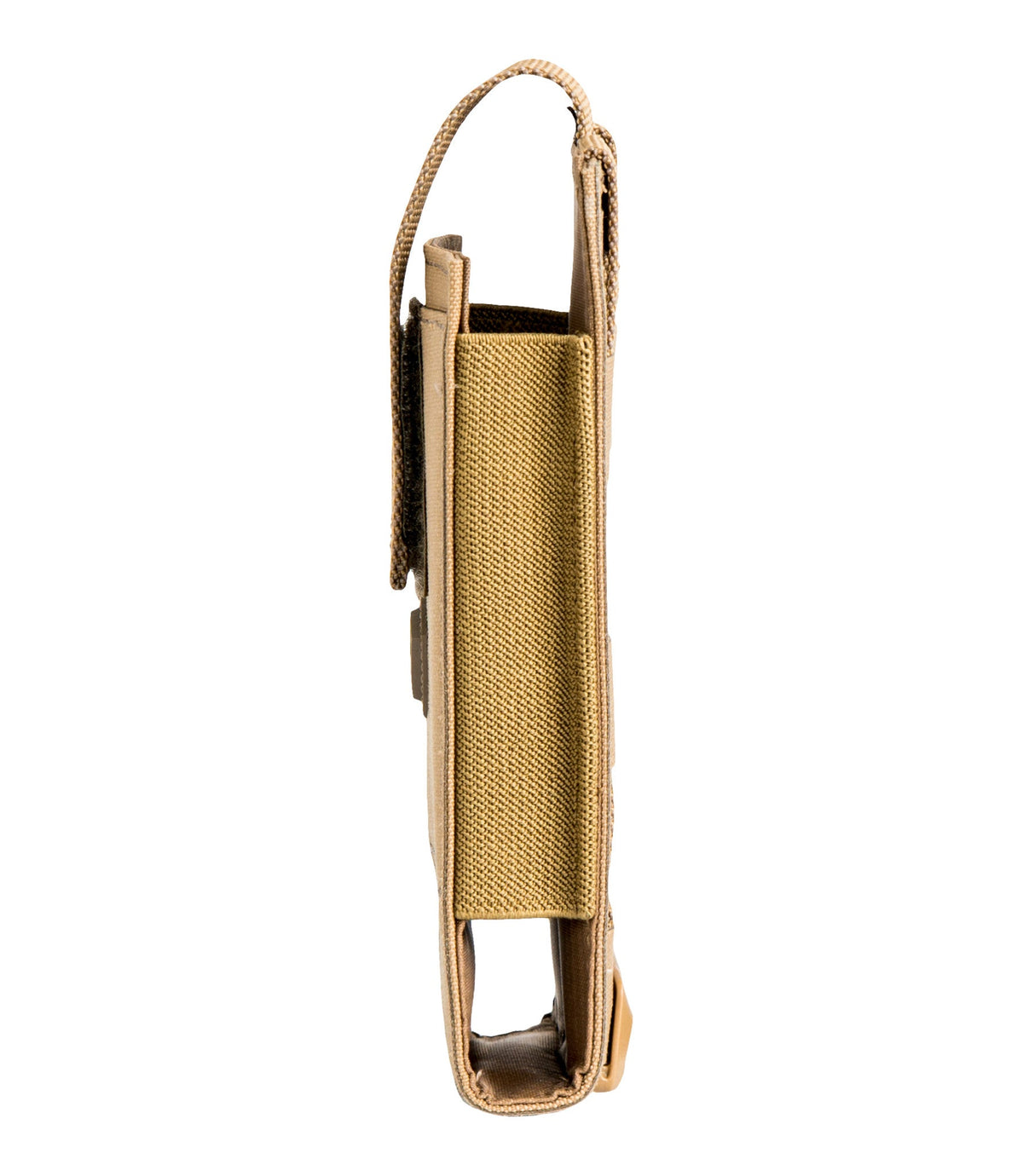 Side of Tactix Series Media Pouch - Large in Coyote |color_coyote