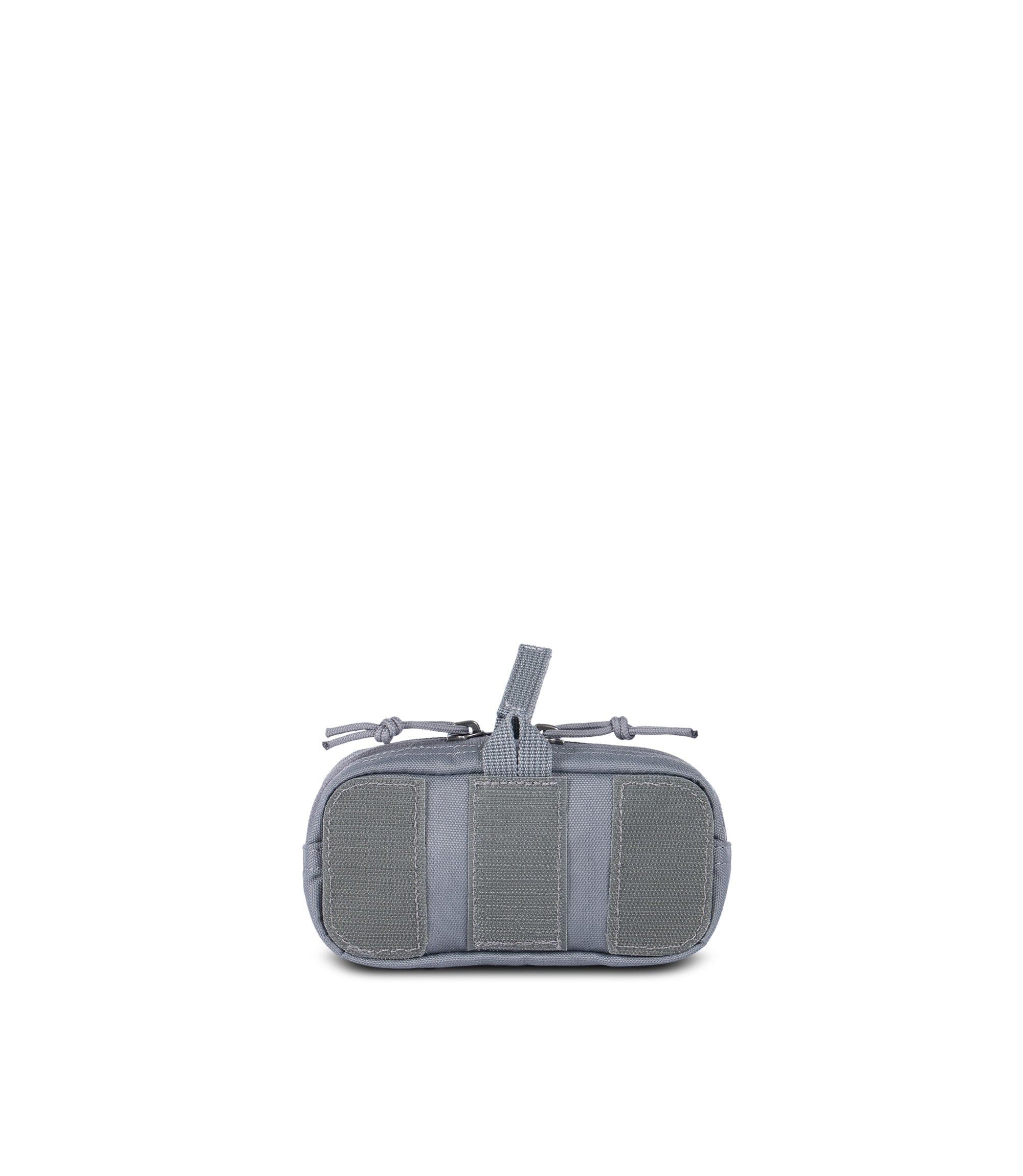 Back view of 6 X 3 Velcro Pouch in Asphalt |color_asphalt
