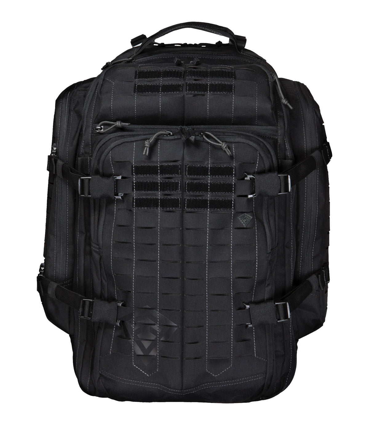 Front of Tactix 3-Day Plus Backpack 62L in Black |color_black