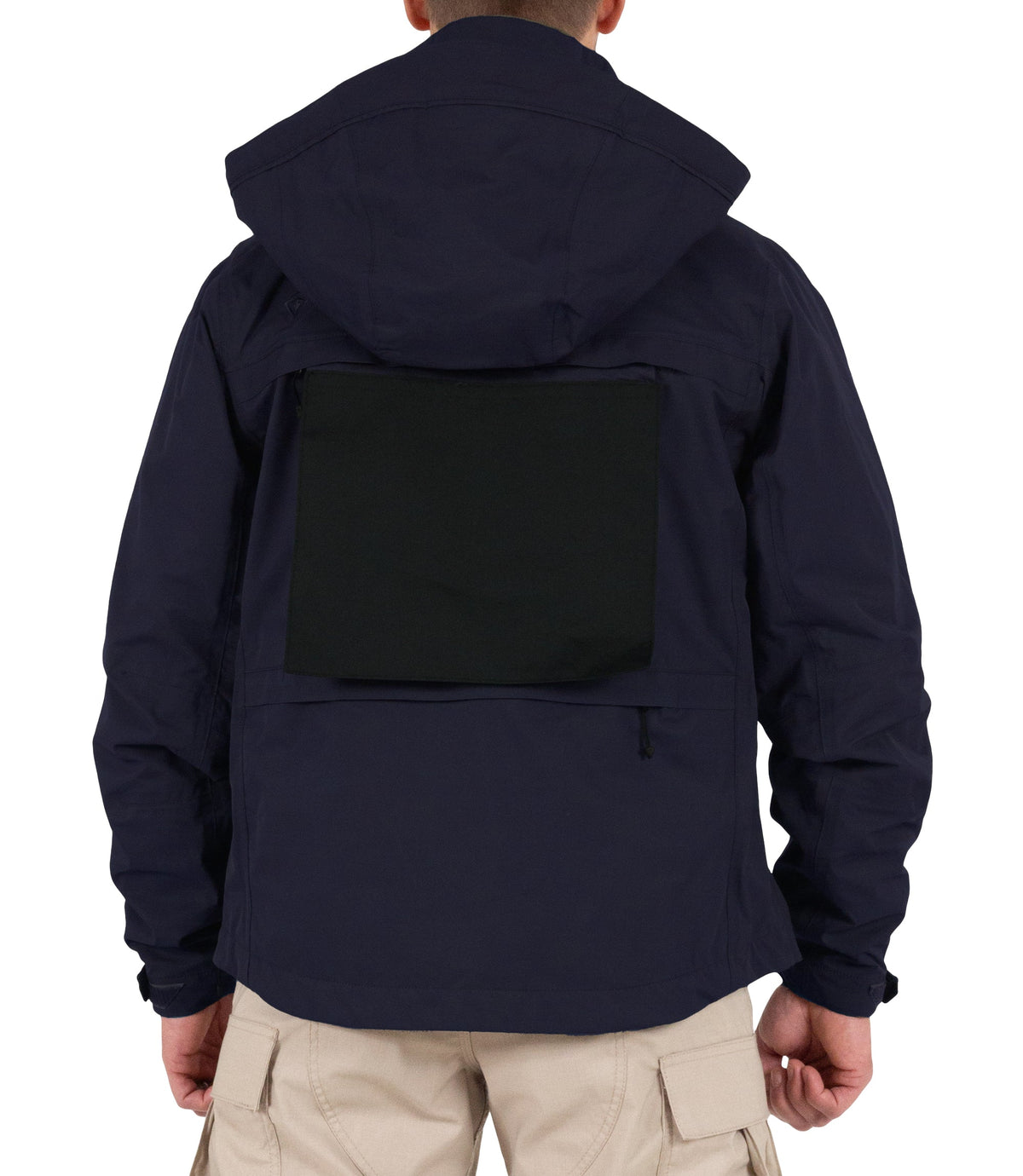 Back Pullout Panel for Mens Tactix System Jacket in Midnight Navy |color_midnight navy