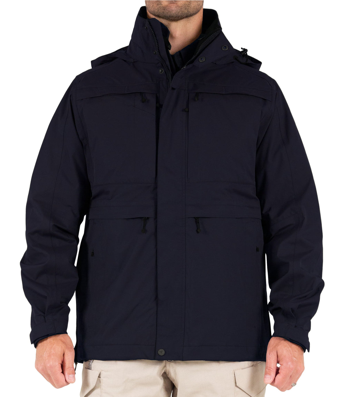 Front of Mens Tactix System Parka in Midnight Navy |color_midnight navy