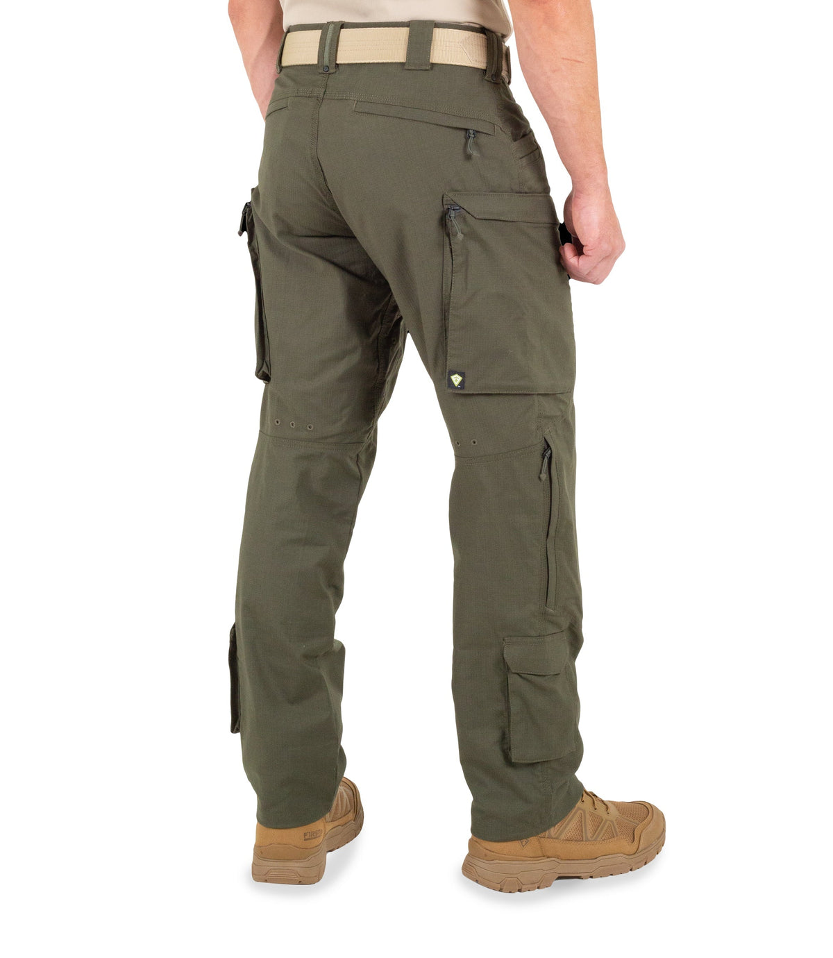 Side of Men's Defender Pants in OD Green |color_od green