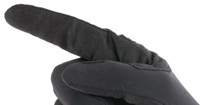 No Kevlar™ on index finger to be touch screen friendly
