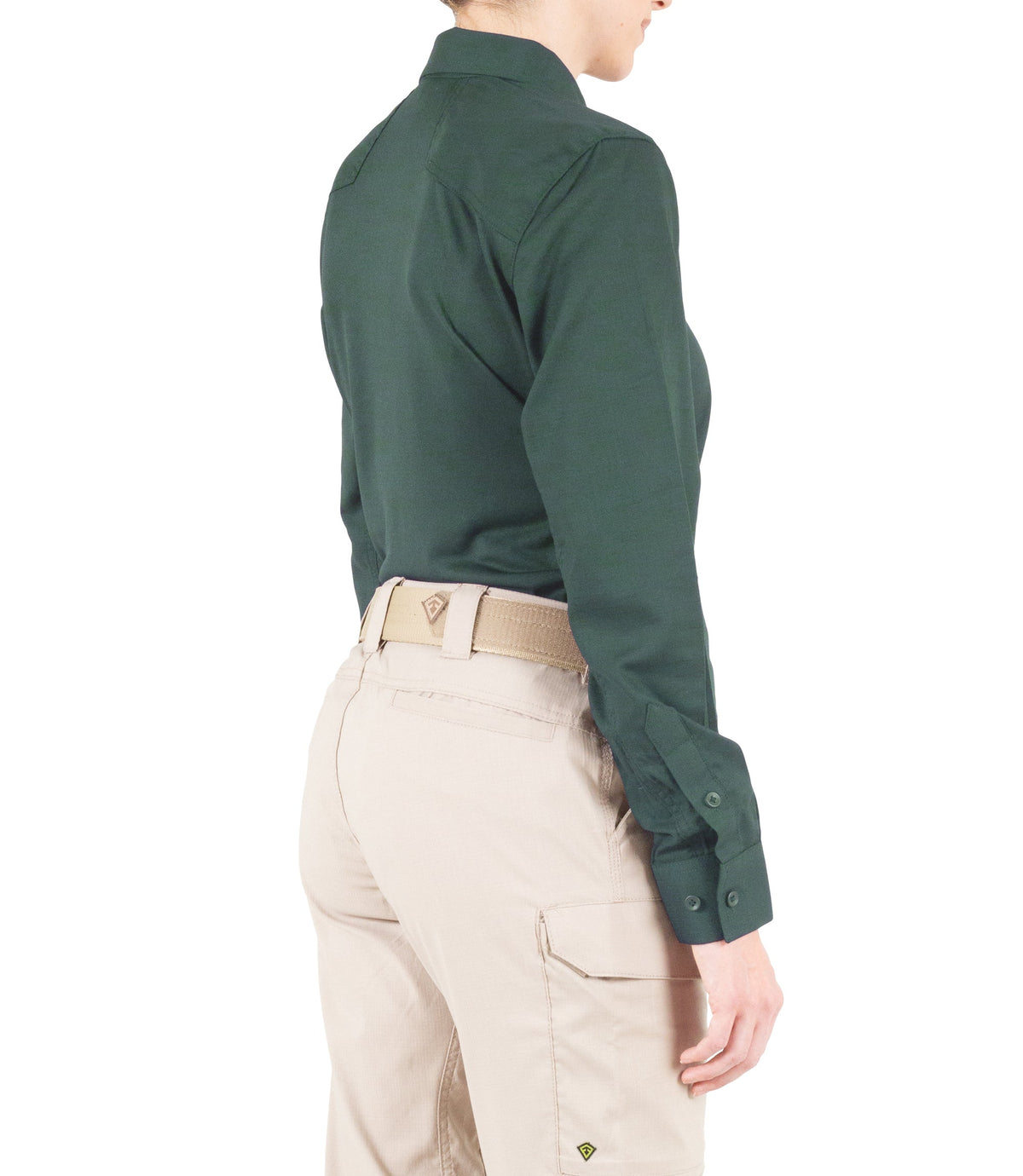 Side of Women's V2 Pro Performance Shirt in Spruce Green |color_spruce green