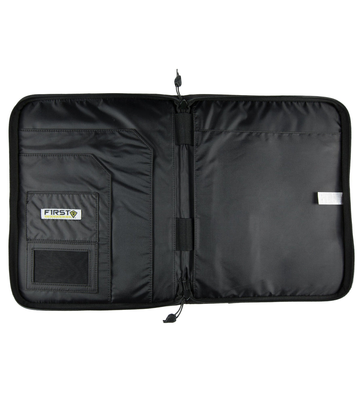 Interior of Black Field Organizer in Black |color_black