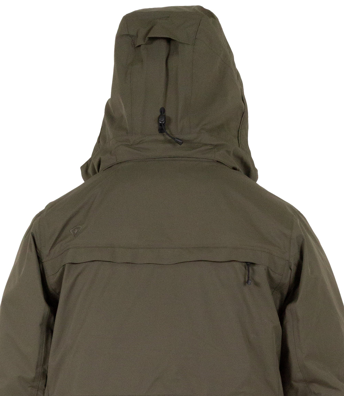 Back Hood of Mens Tactix System Jacket in OD Green |color_od green