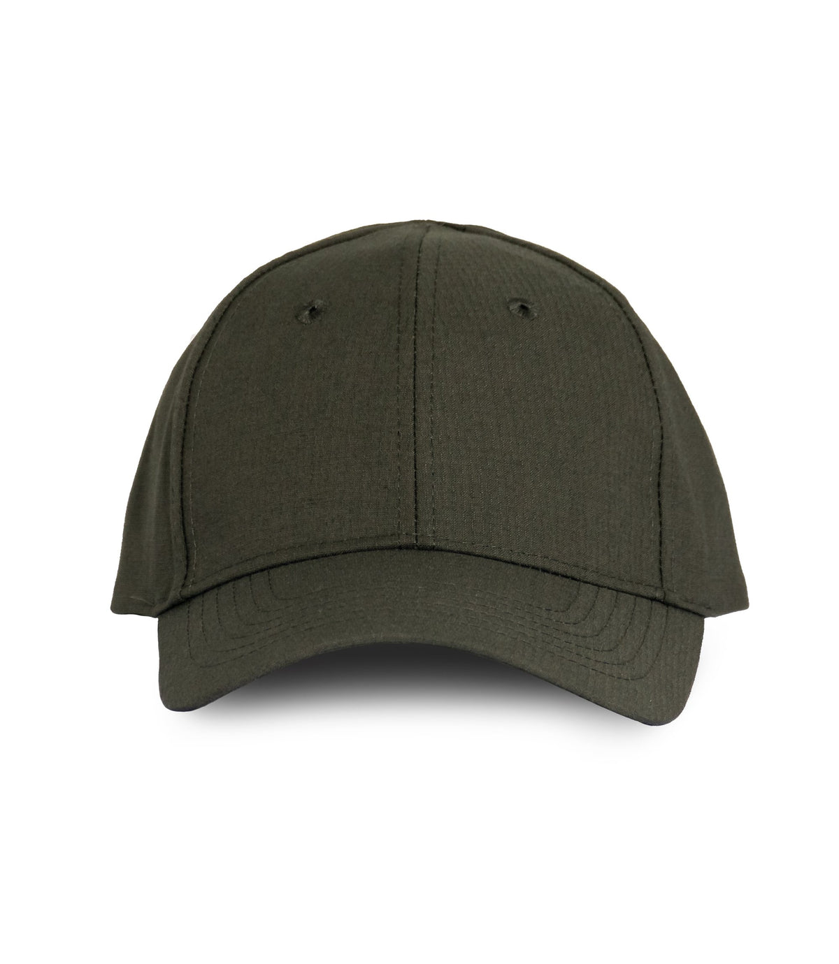 Front of Adjustable Uniform Cap in OD Green