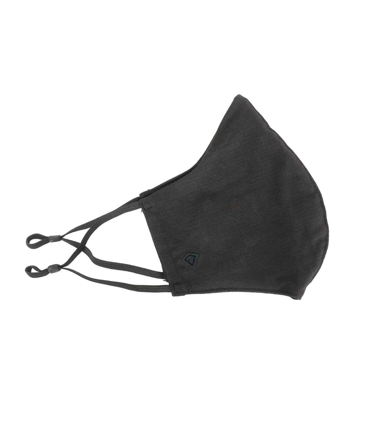 Side of V2 Pro Duty Mask in Black |color_black