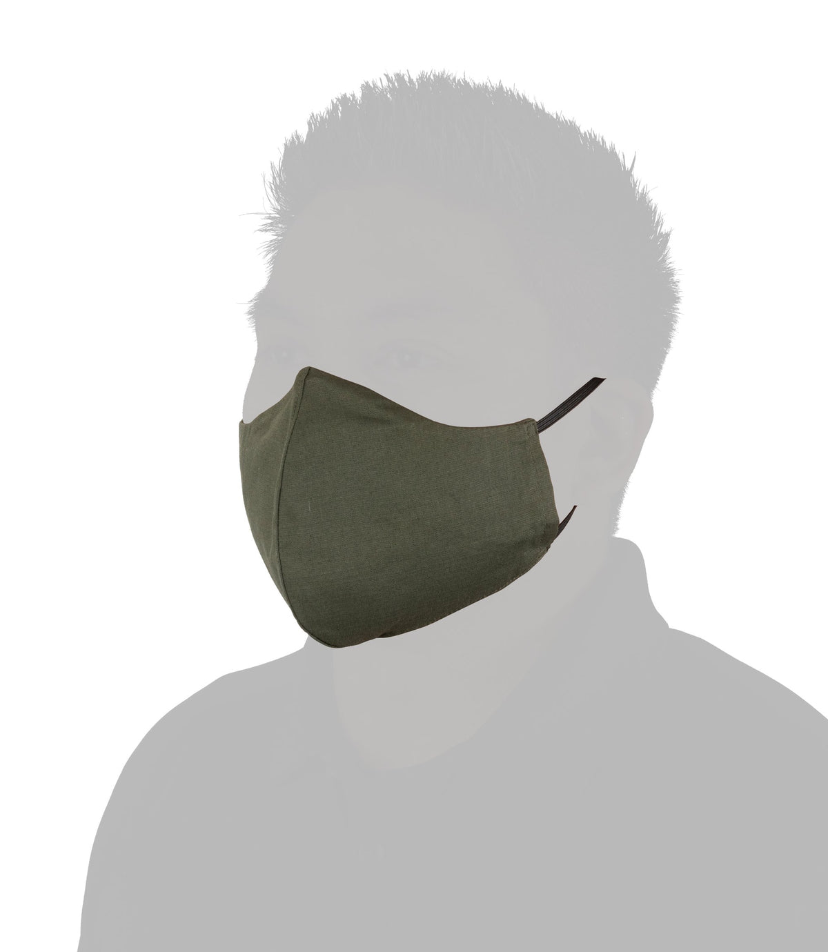 Front of V2 Pro Duty Mask in OD Green |color_od green