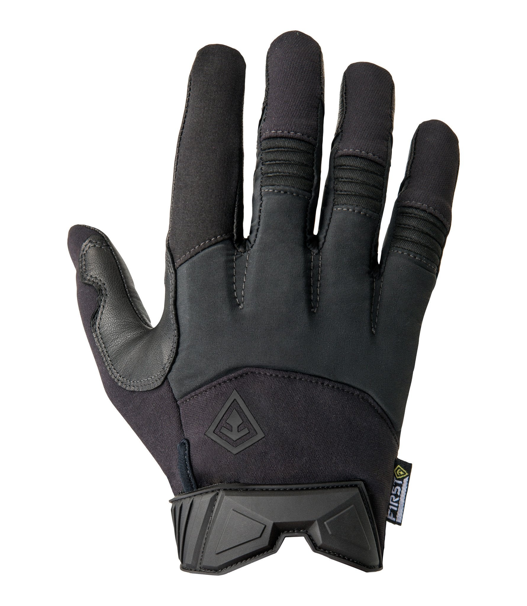 Front of Women’s Medium Duty Padded Glove in Black