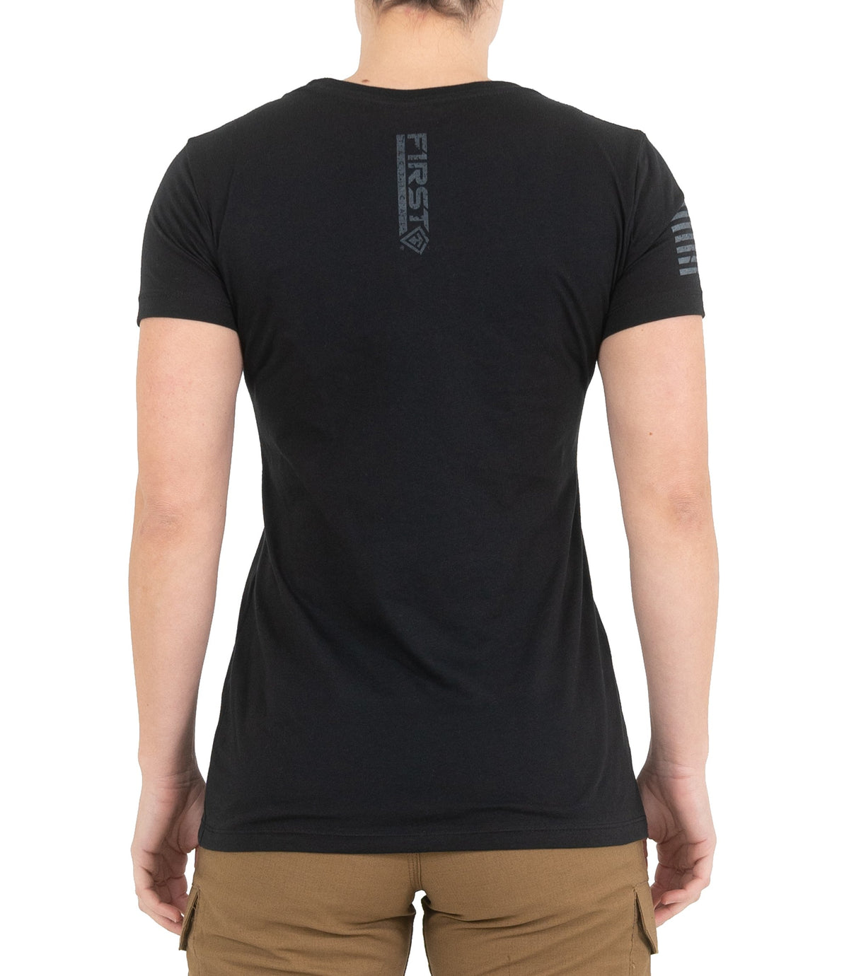 Back of Women's TBL Team Duty T-Shirt in Black