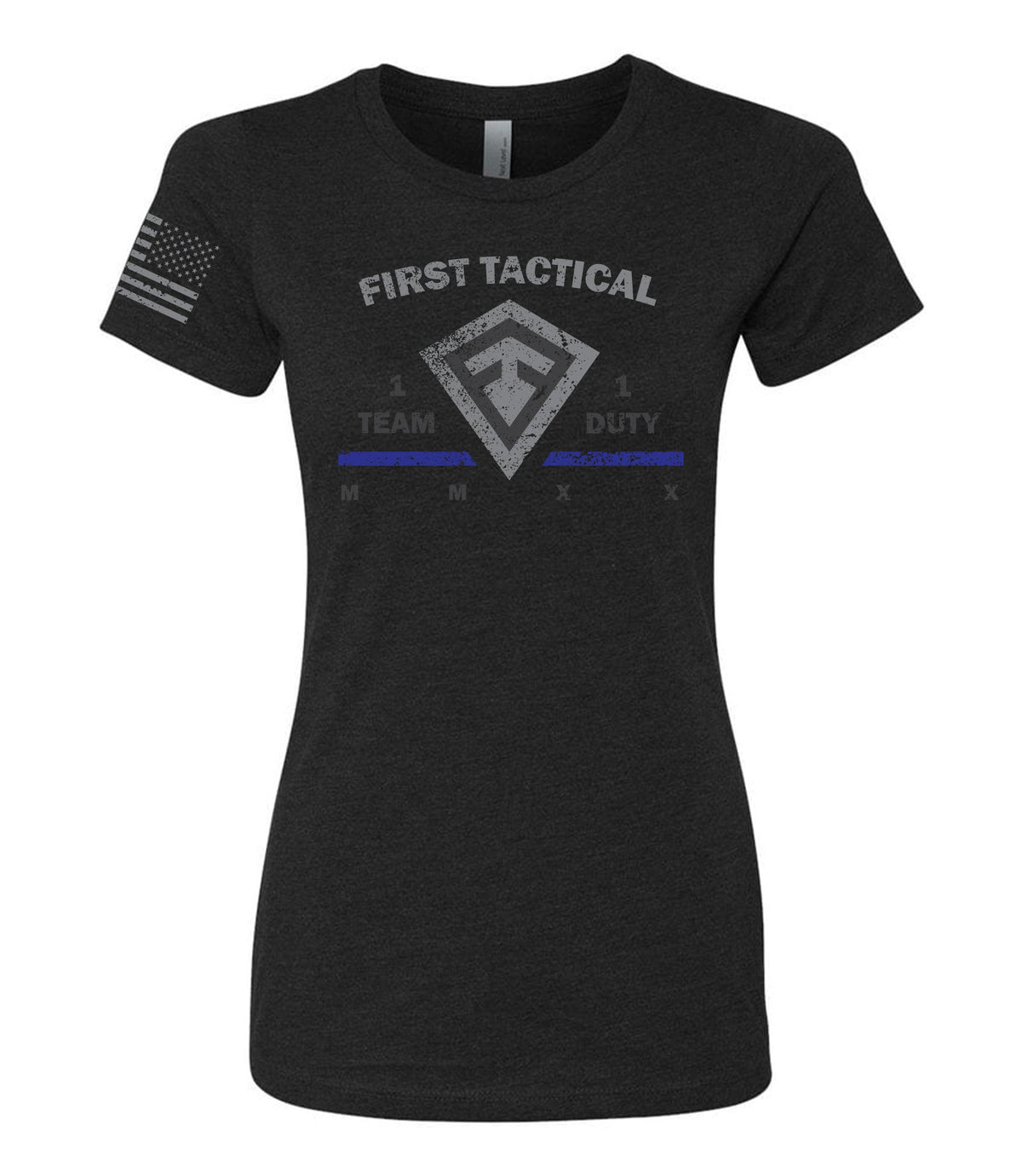 Front of Women's TBL Team Duty T-Shirt in Black