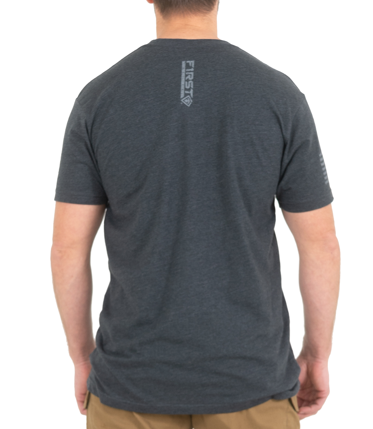 Back of Tonal Team Duty T-Shirt in Asphalt