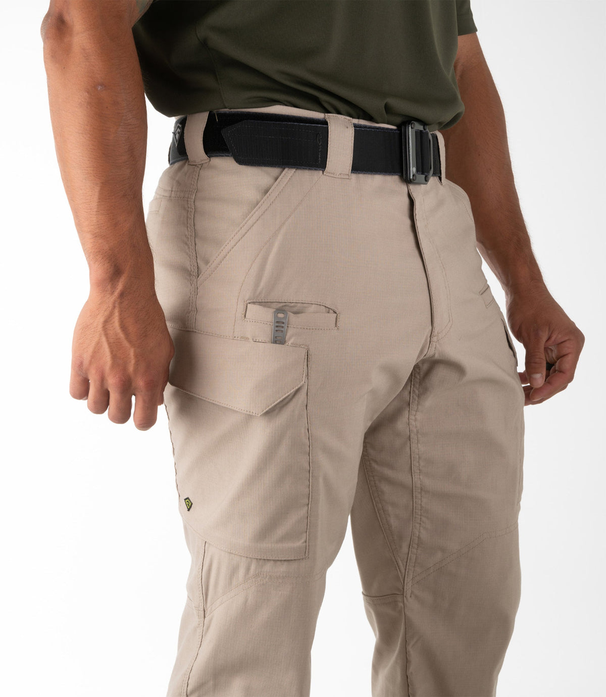 Pocket of Mens V2 Tactical Pants in Khaki |color_khaki