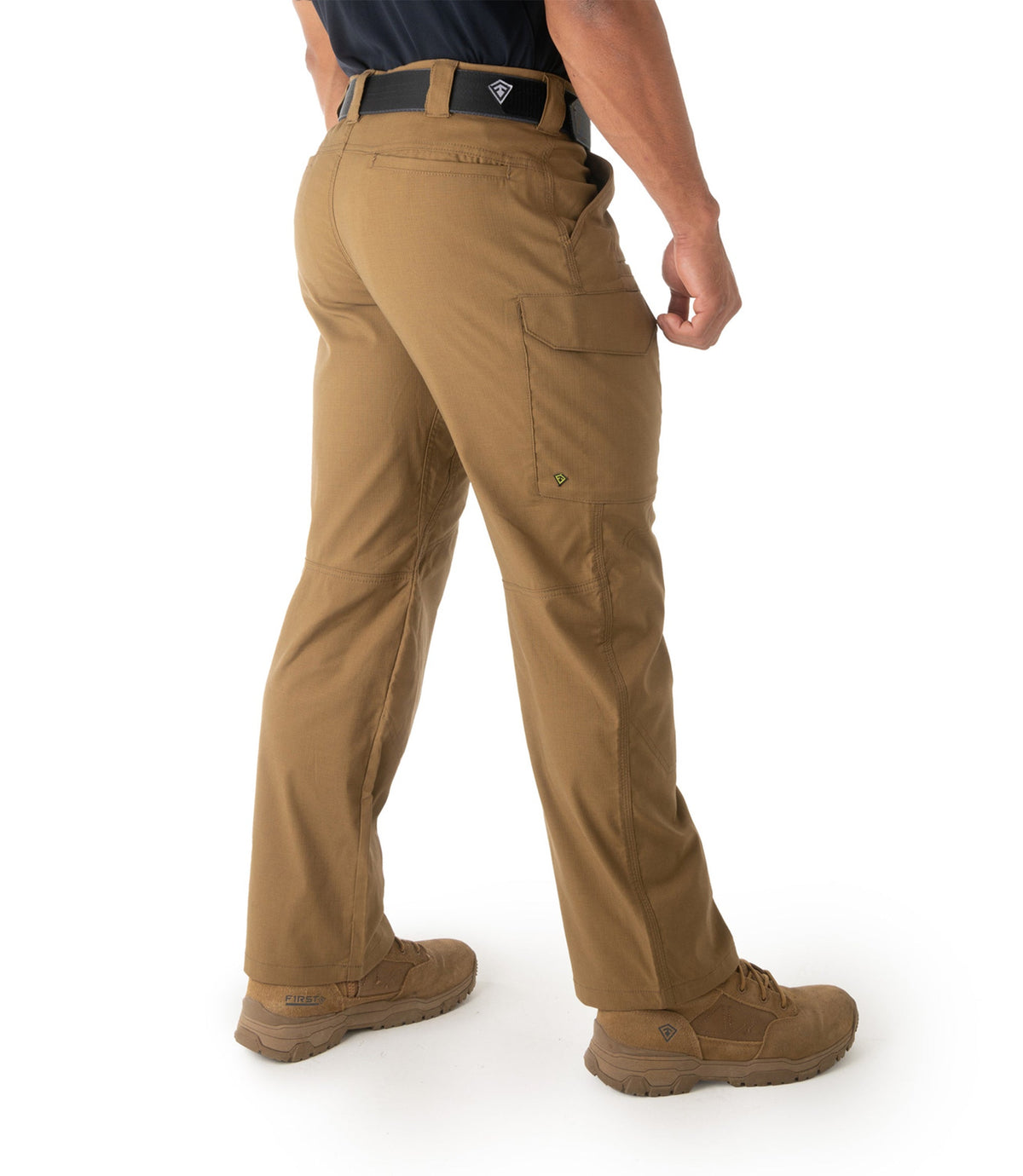 Side of Mens V2 Tactical Pants in Coyote Brown |color_coyote brown
