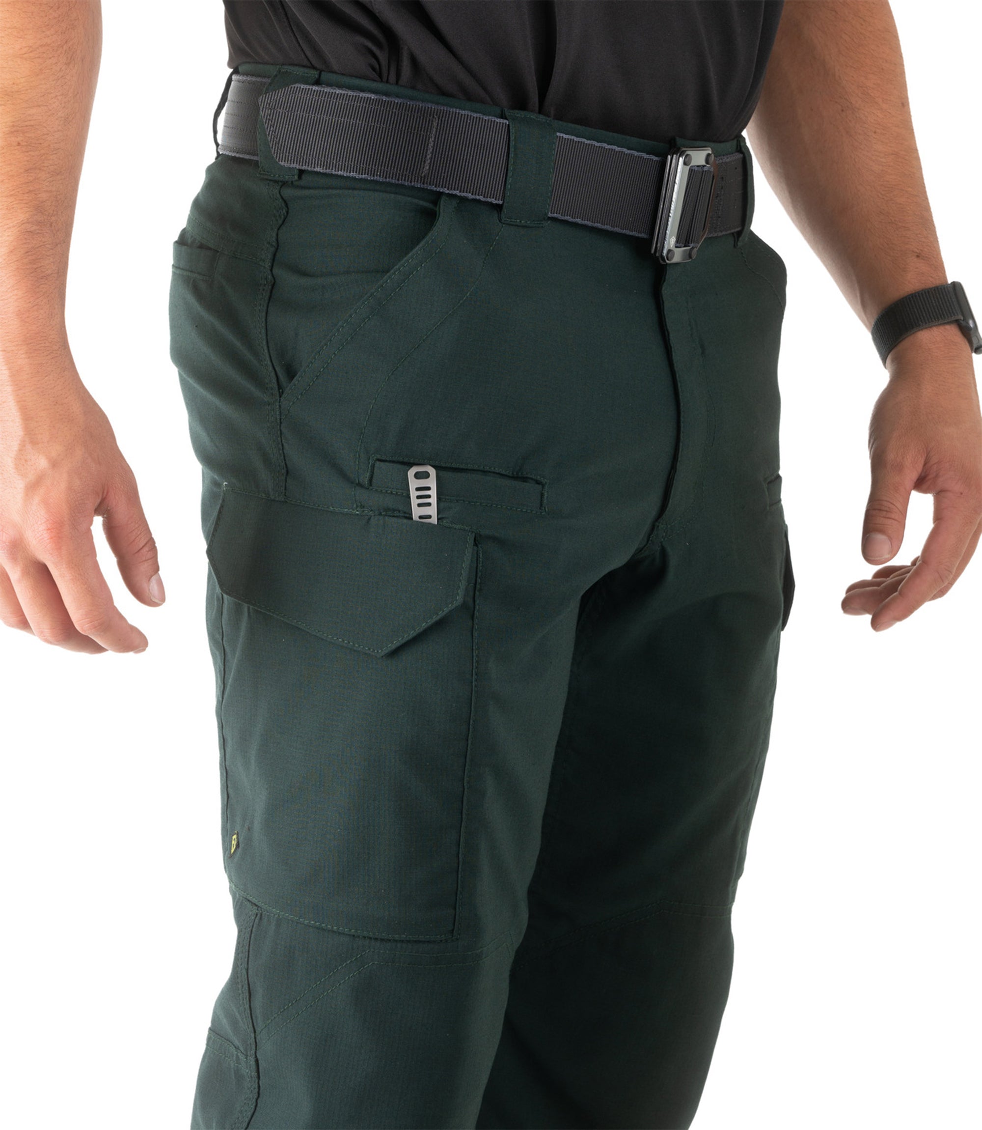 Pocket of Mens V2 Tactical Pants in Spruce Green |color_spruce green