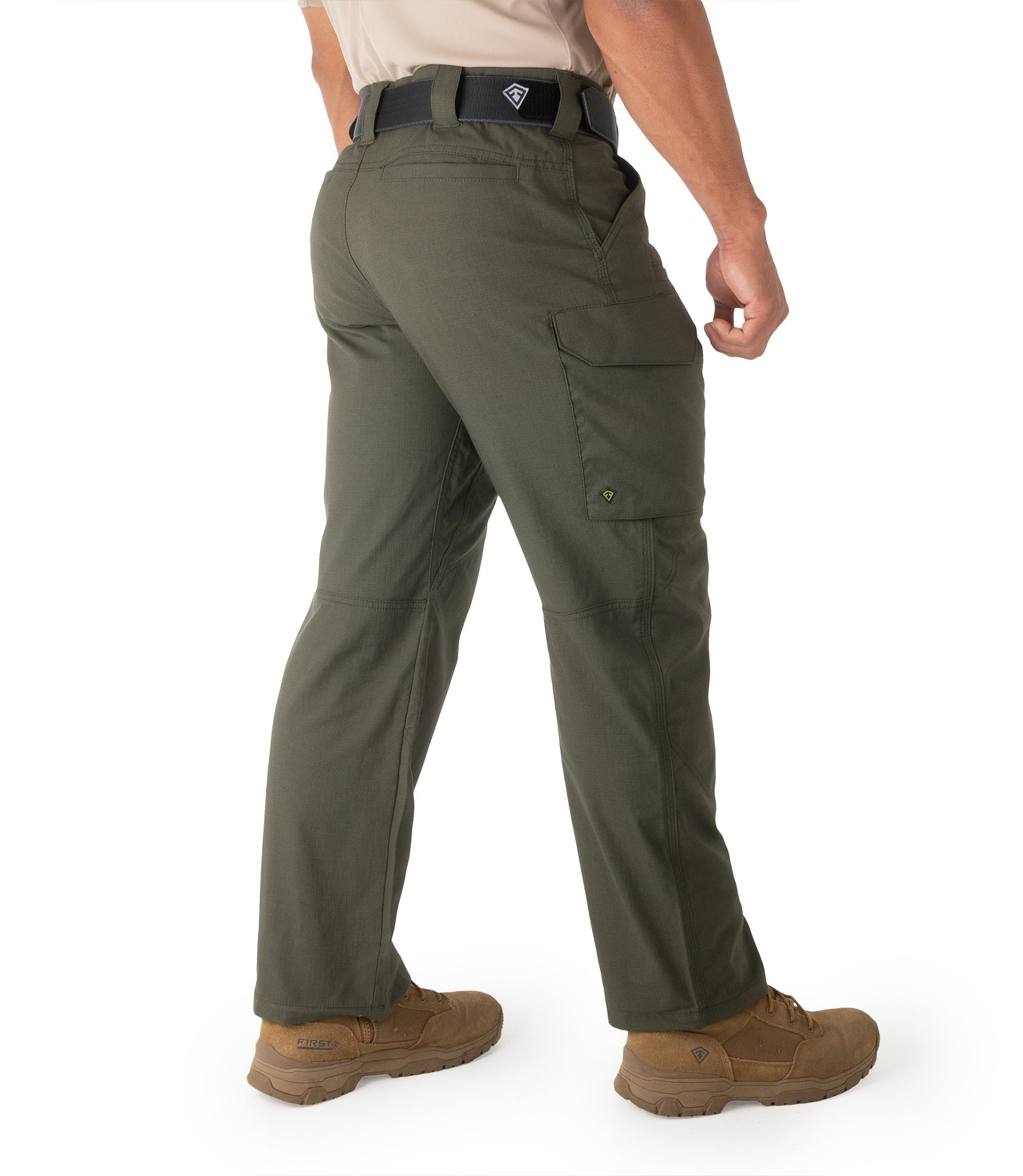 Side of Mens V2 Tactical Pants in OD Green |color_od green