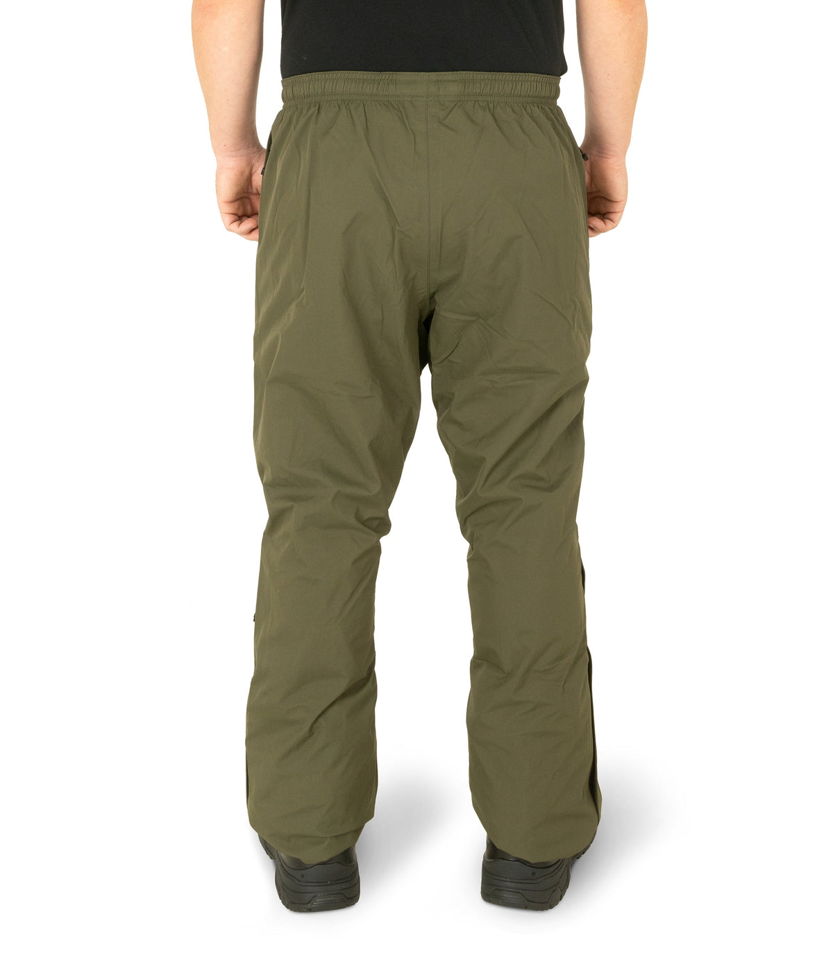 Back of Tactix Rain Pant in OD Green |color_od green