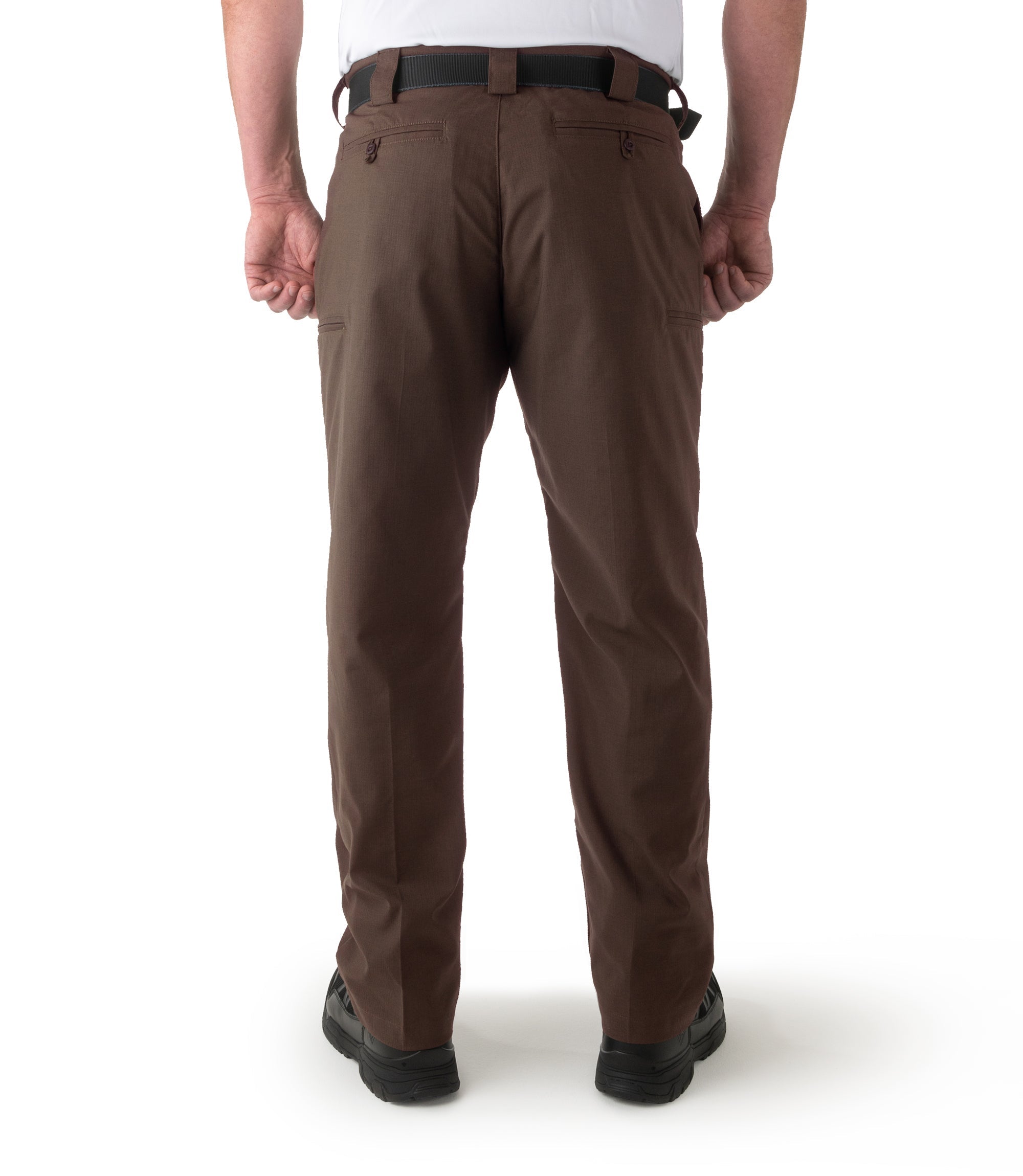 Back of Men's V2 Pro Duty 6 Pocket Pant in Kodiak Brown |color_kodiak brown