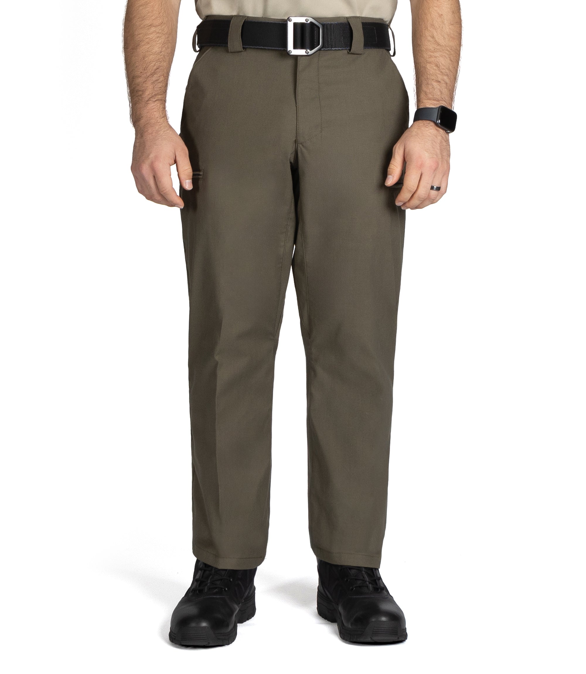 Front of Men's V2 PRO DUTY 6 Pocket Pant in Ranger Green |color_ranger green
