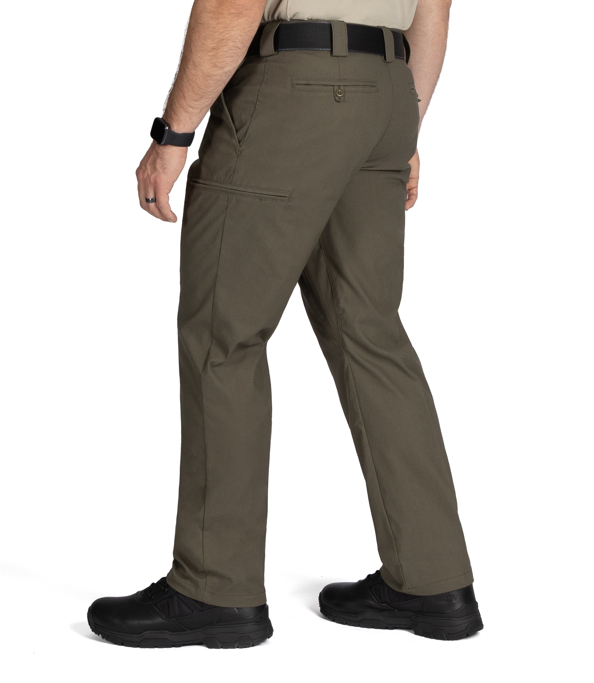 Side of Men's V2 PRO DUTY 6 Pocket Pant in Ranger Green |color_ranger green