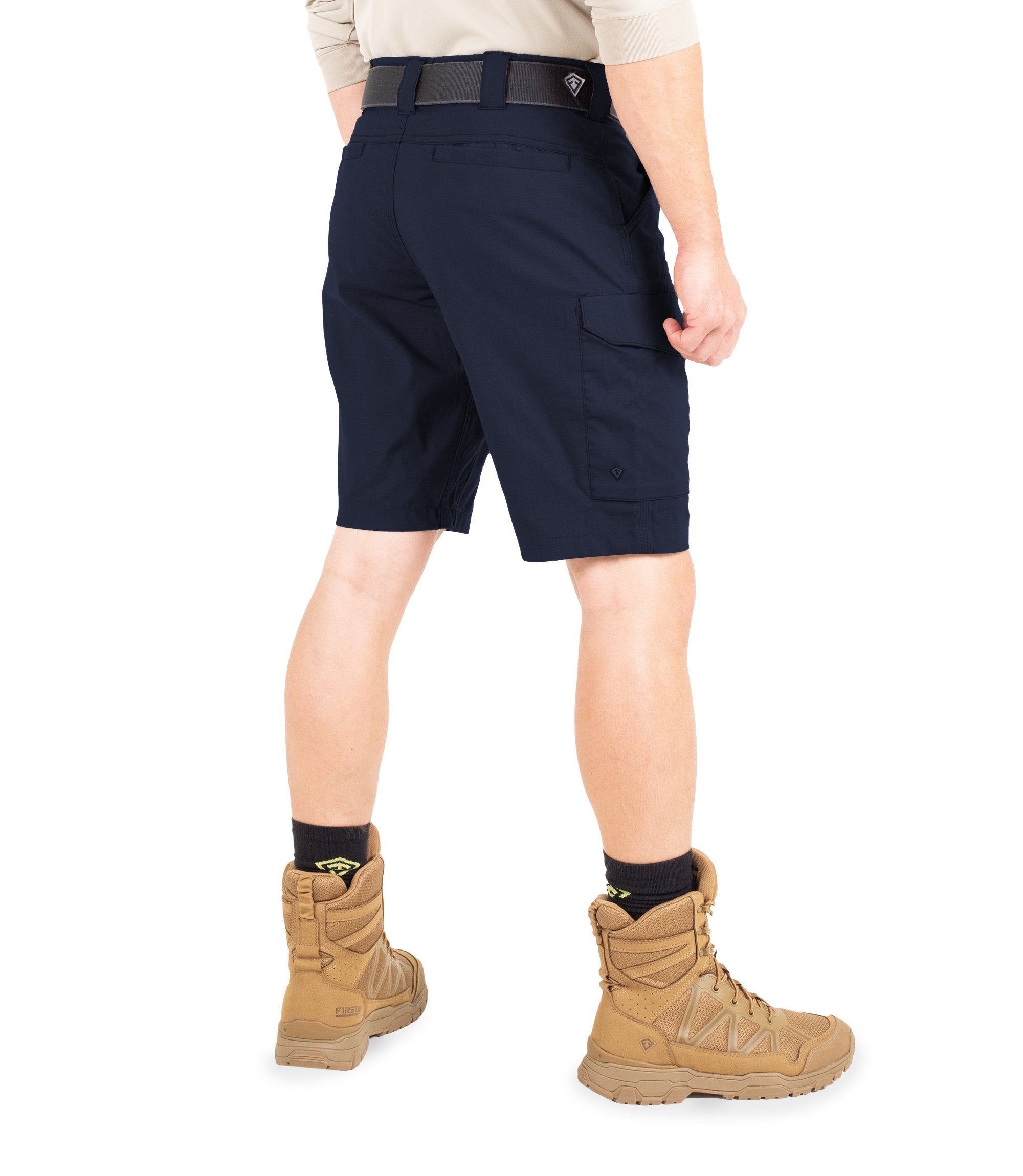 Side of Men's V2 Tactical Short in Midnight Navy|color_midnight navy