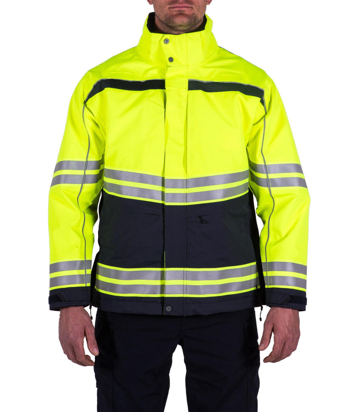 Front of Men's Tactix High-Vis Parka in Midnight Navy |color_midnight navy